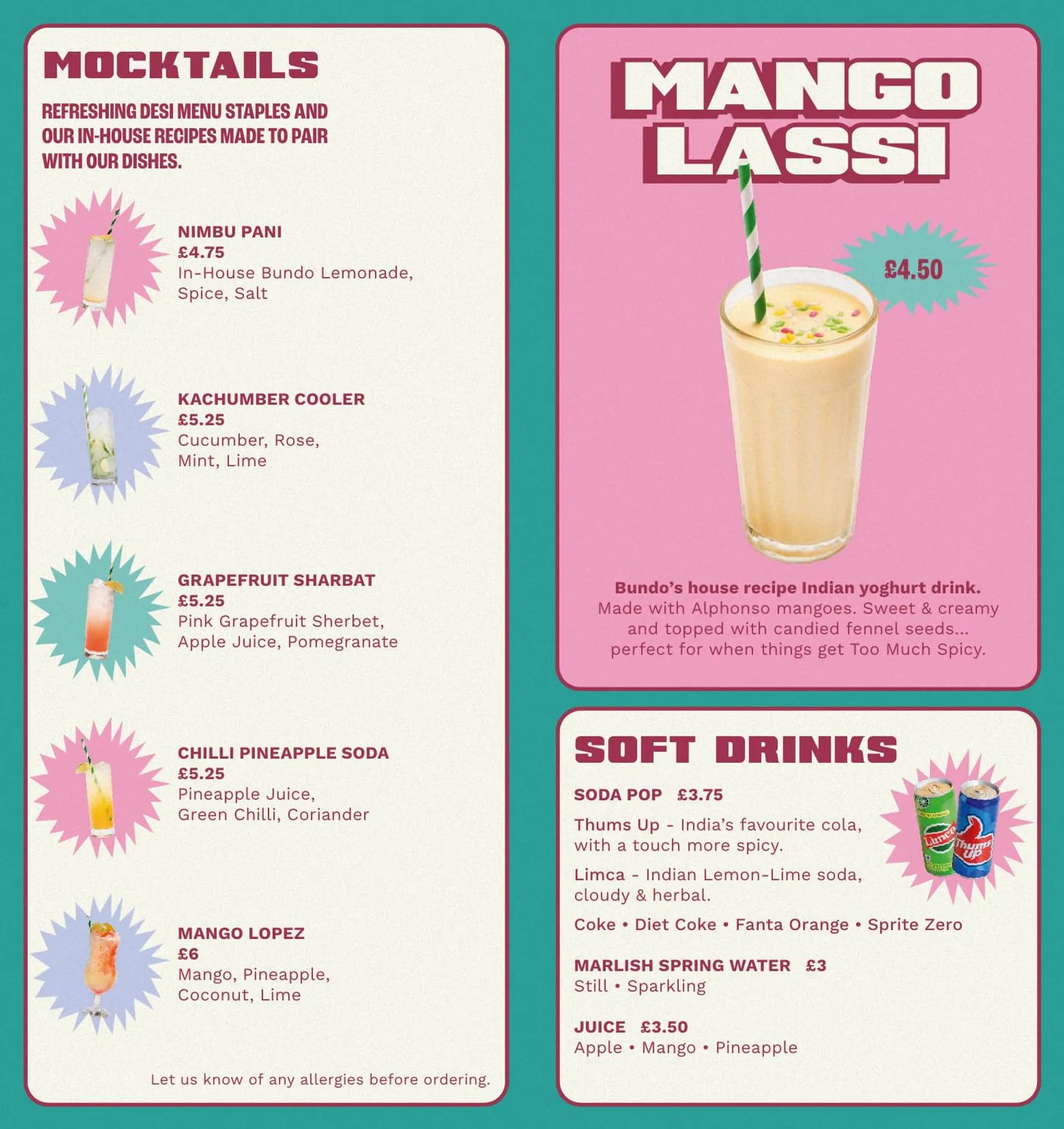 Bundobust Liverpool menu, page 5