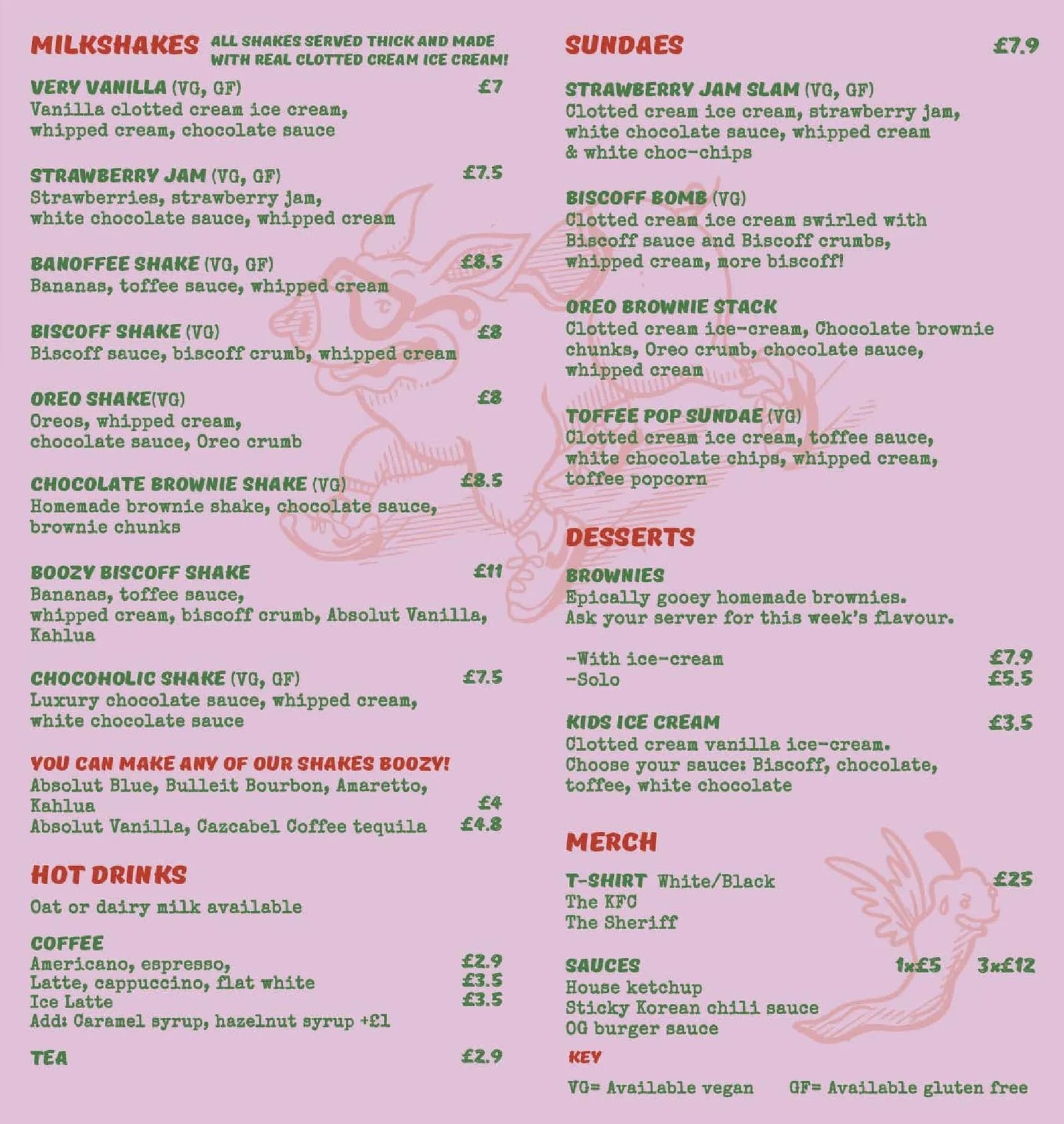 Burger Theory St Stephen’s Street menu, page 3