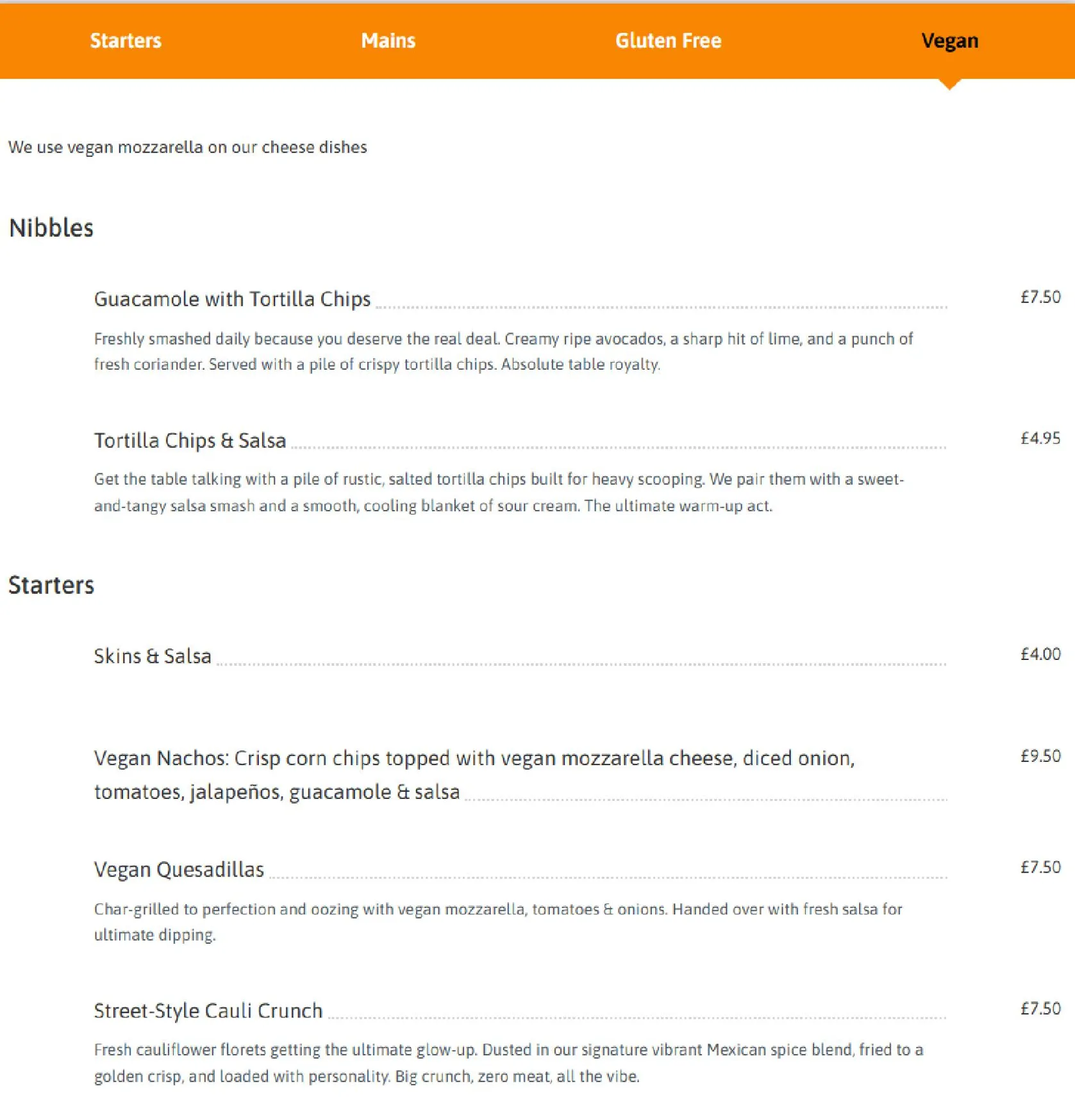 Tia's Mexican Cantina menu, page 9