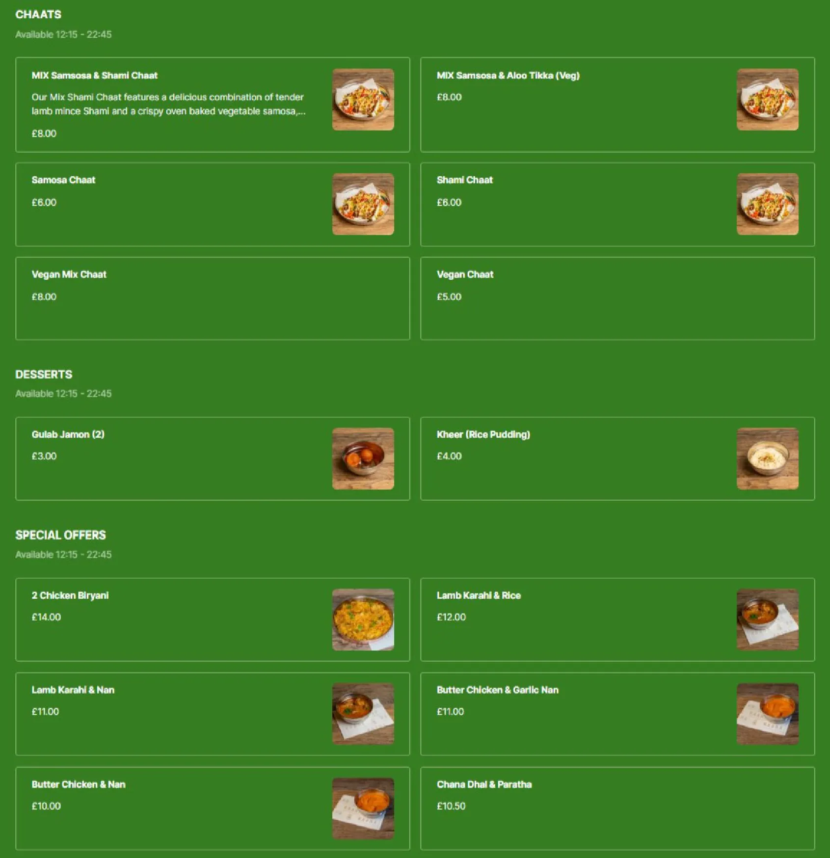 KAANA Canteen menu, page 3