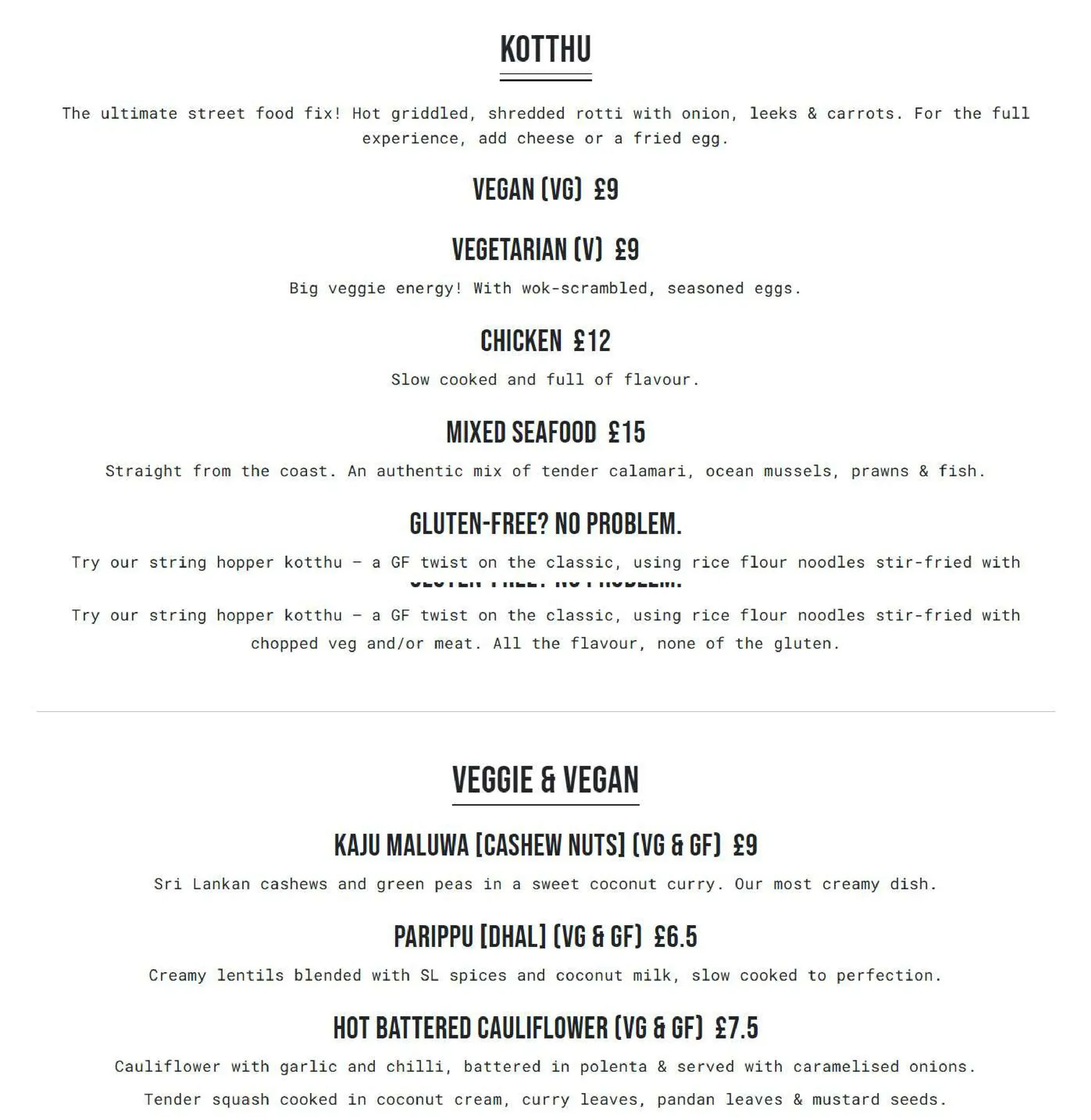 The Coconut Tree - Bath menu, page 2