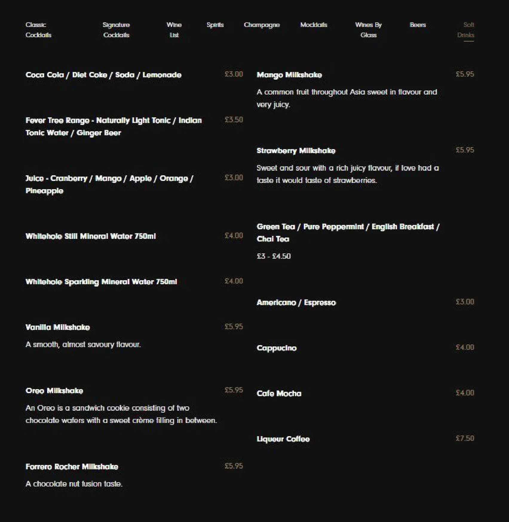 Vermilion menu, page 15