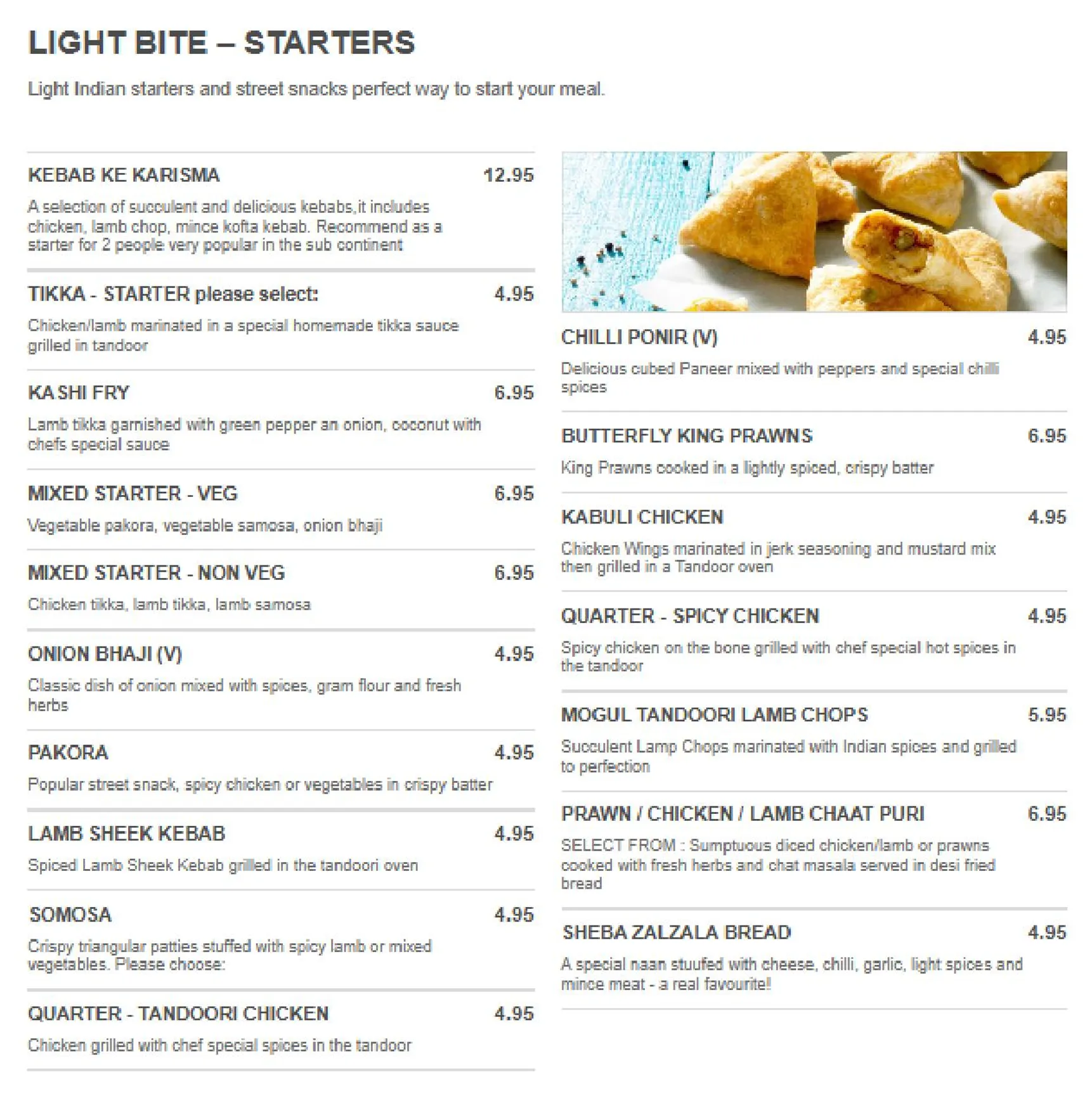 Sripur Tandoori menu, page 10
