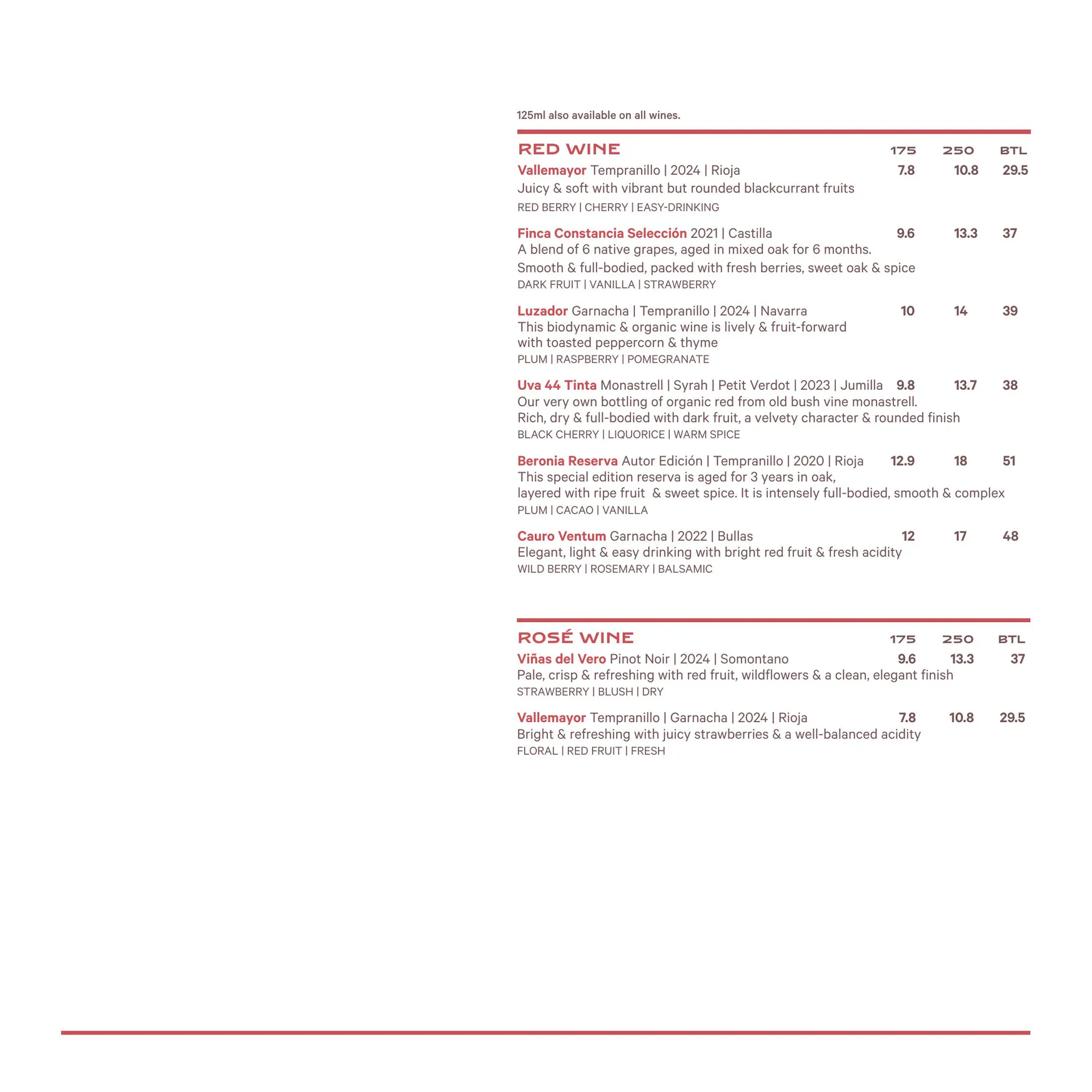 Bar 44 menu, page 7
