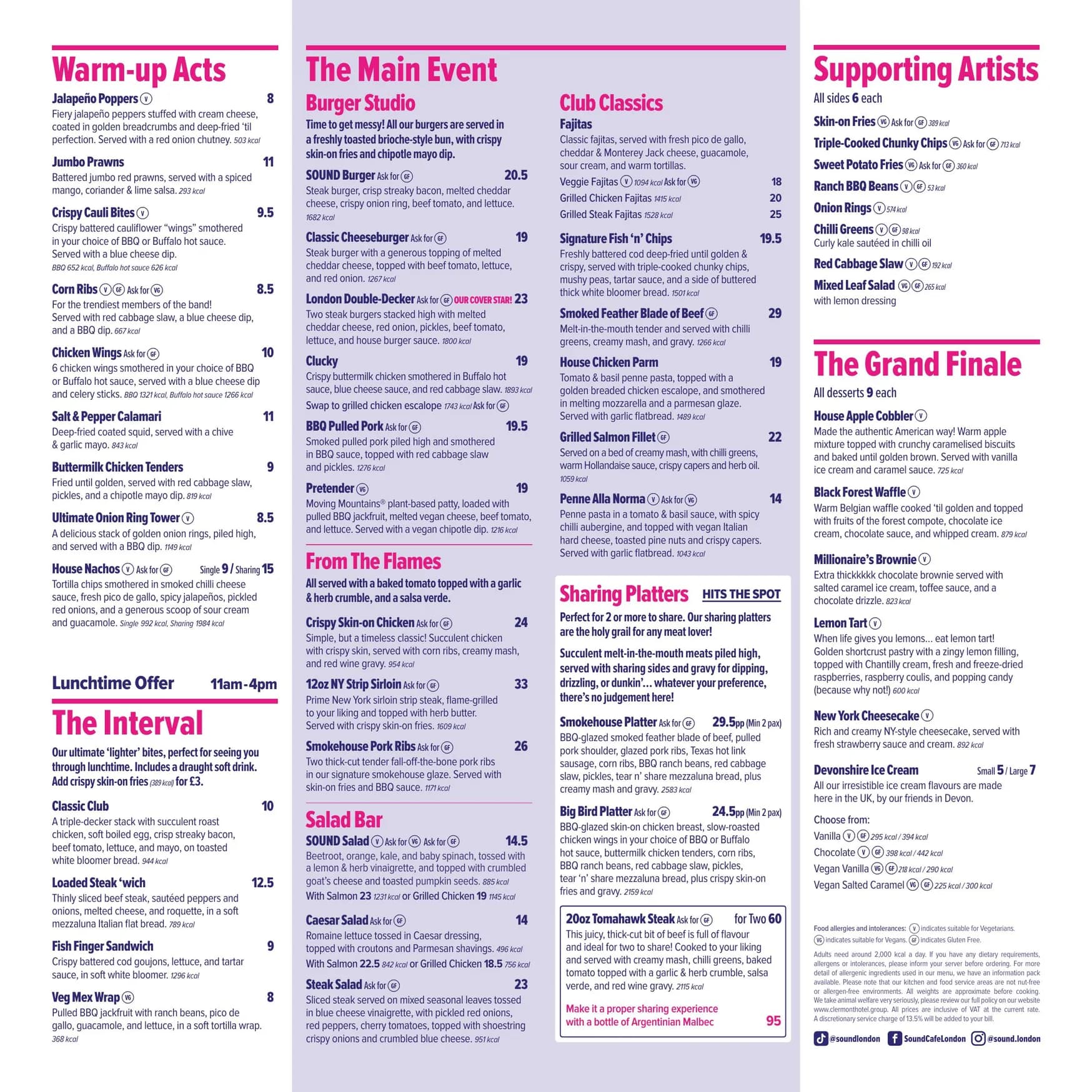 SOUND menu, page 2