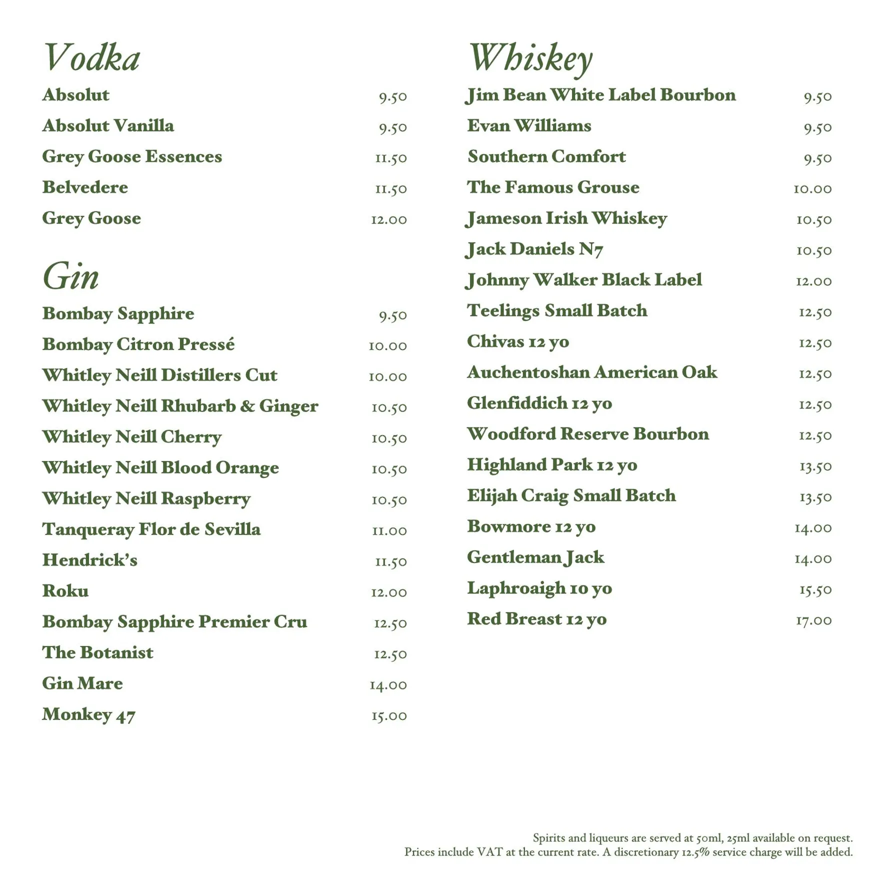 Leo's Bar at the Leonardo Royal Hotel Oxford menu, page 10