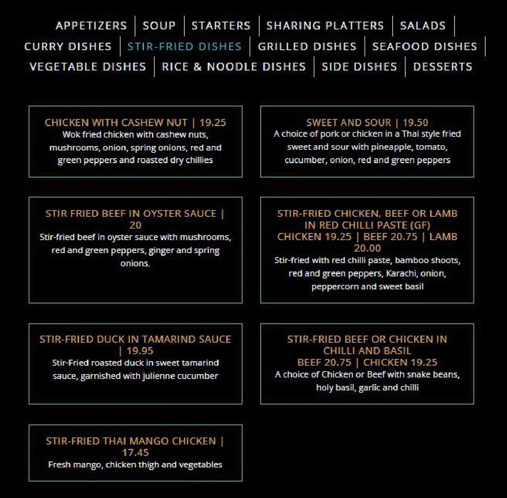 Siamais menu, page 9