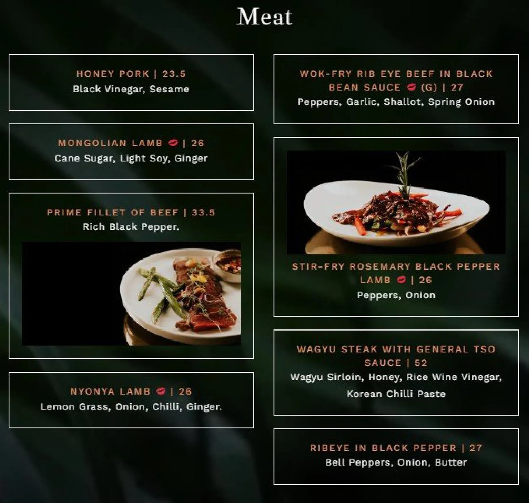 Lulu Wild menu, page 7