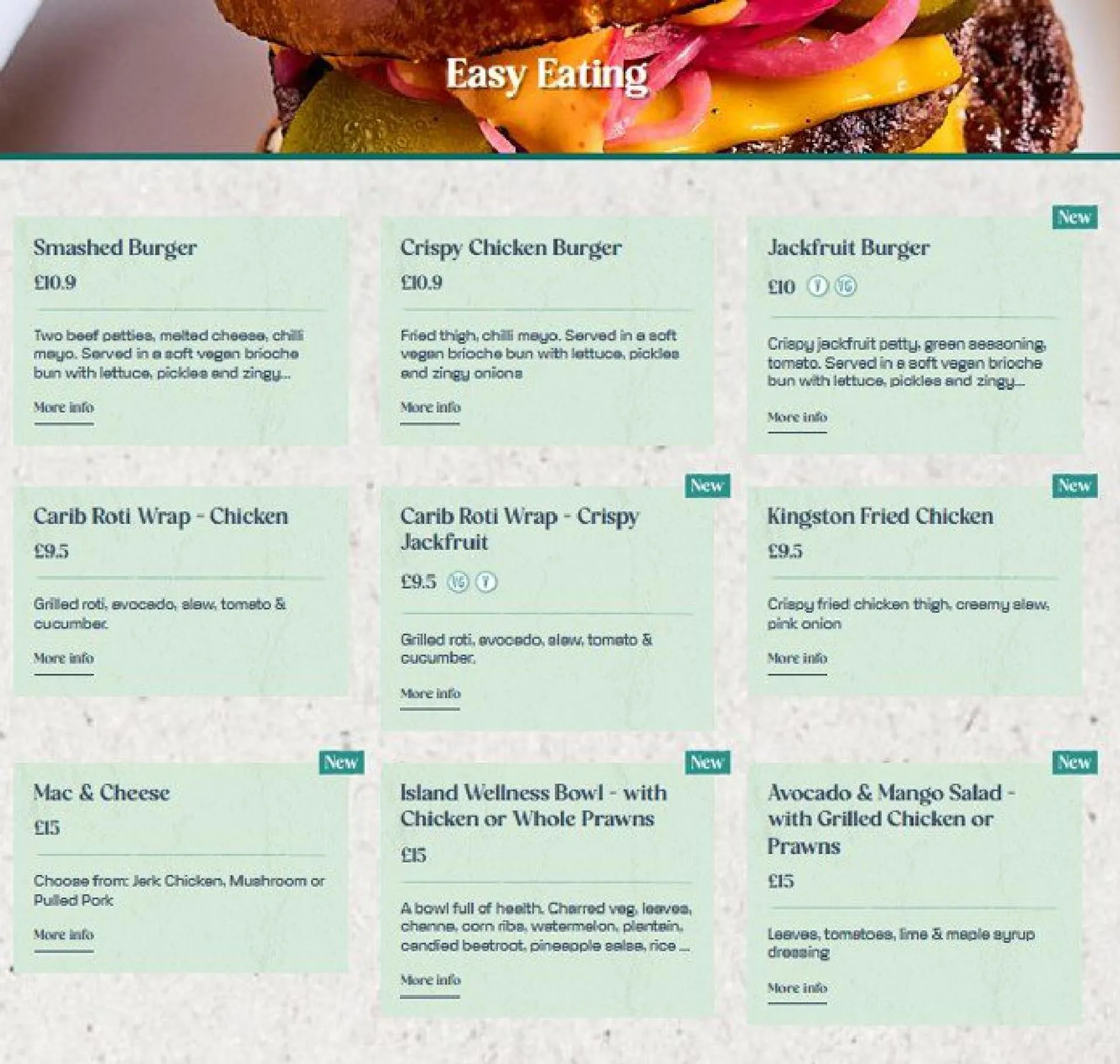 Turtle Bay menu, page 5