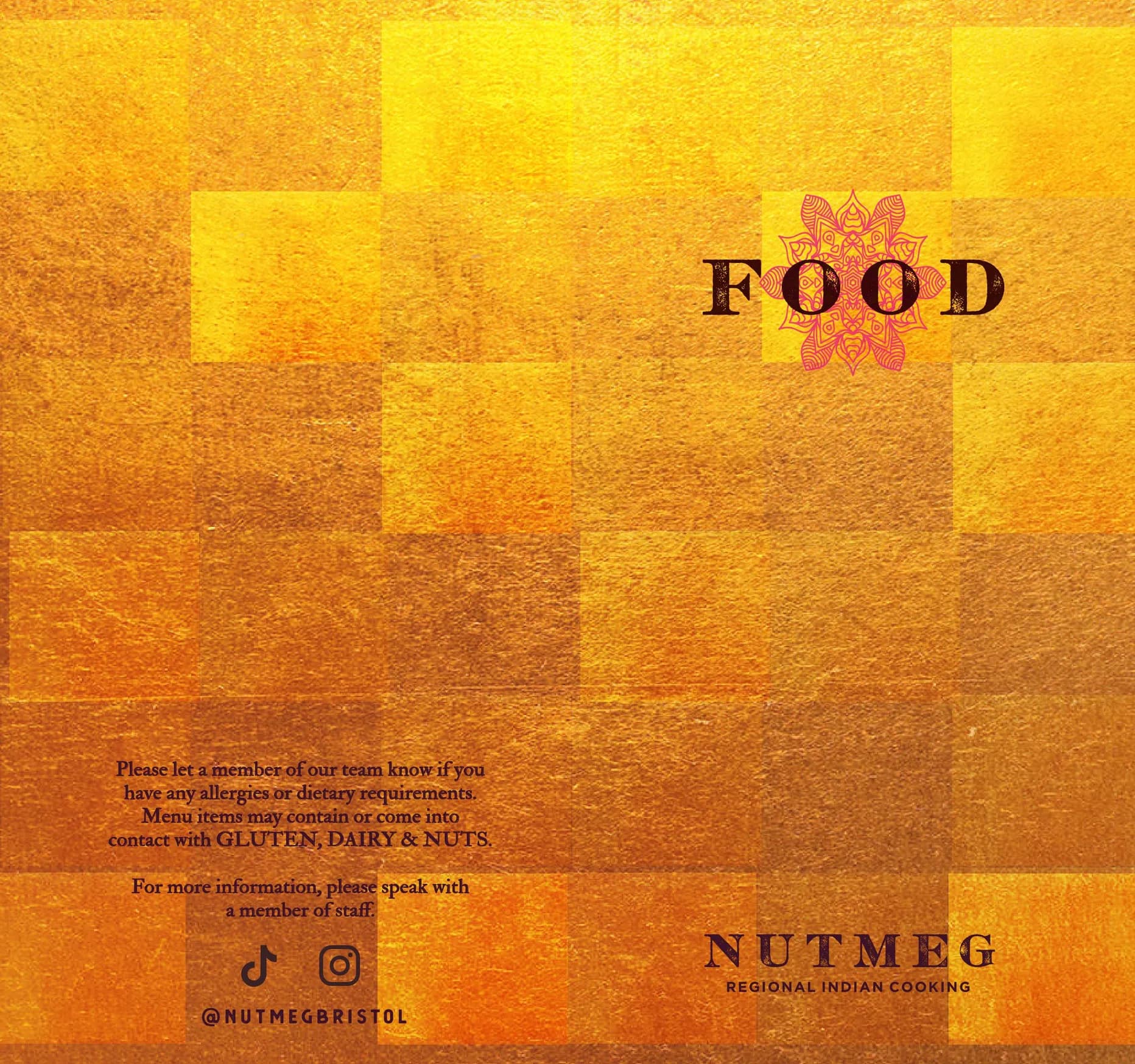 Nutmeg menu, page 1