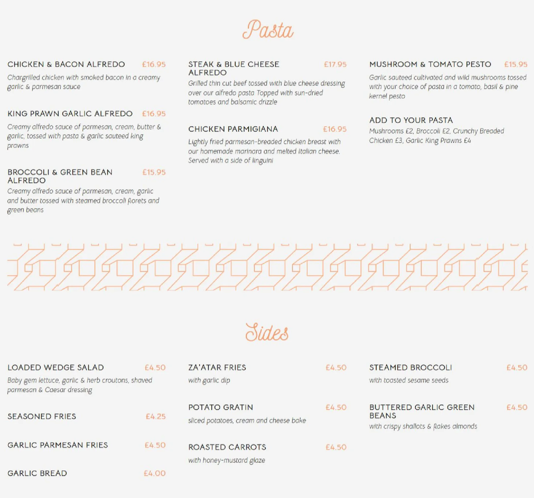 LOKS Bar & Kitchen menu, page 3