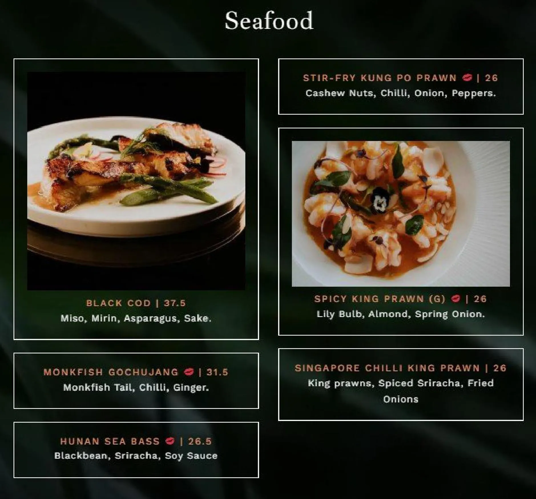 Lulu Wild menu, page 5