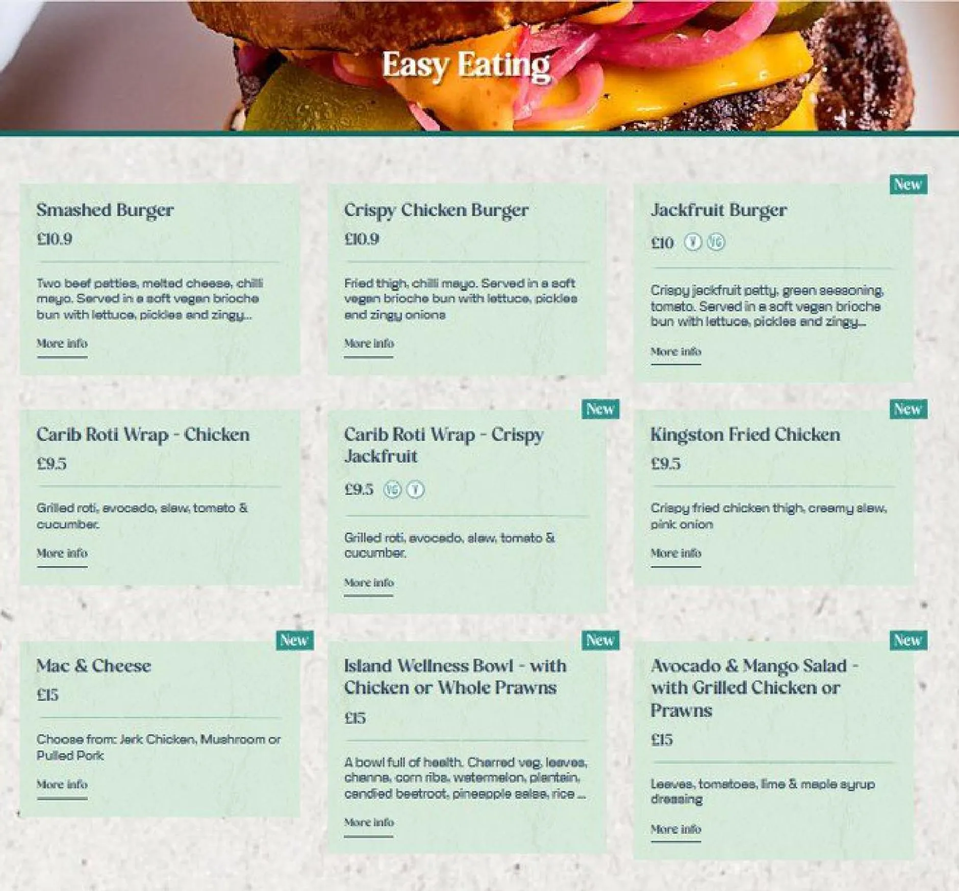 Turtle Bay menu, page 5