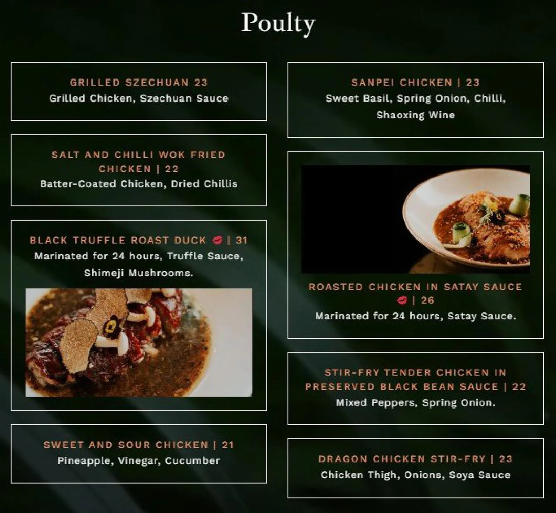 Lulu Wild menu, page 6