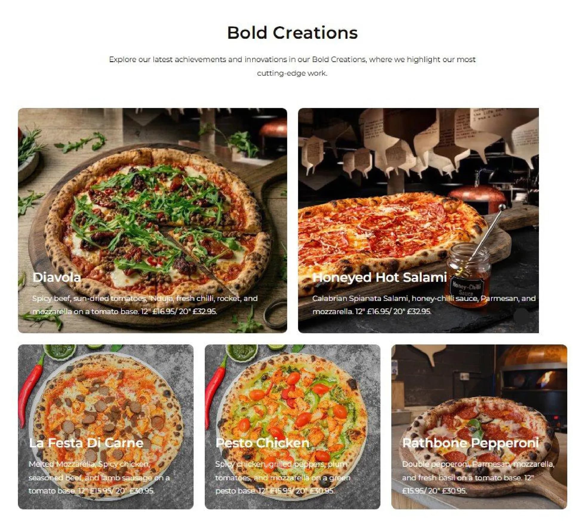 Zzetta Pizza menu, page 2