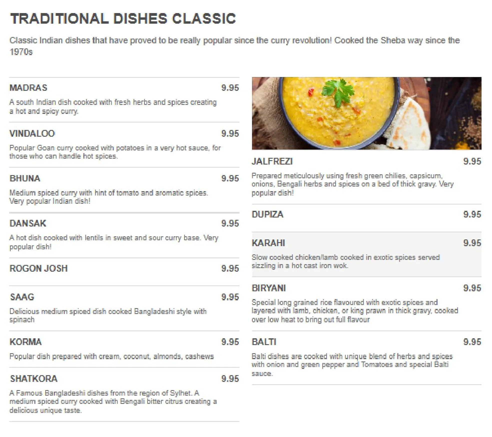 Sripur Tandoori menu, page 5