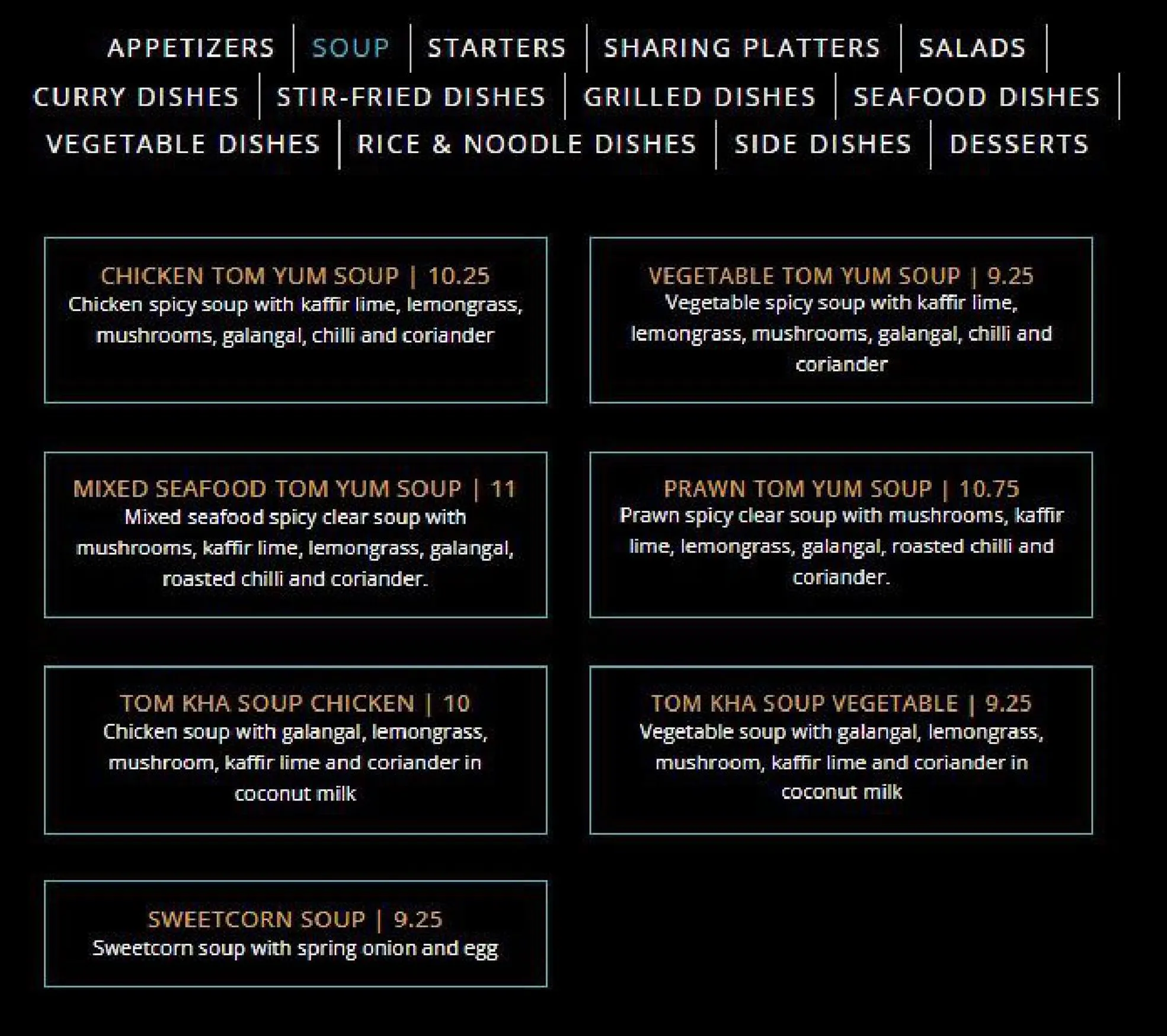 Siamais menu, page 4
