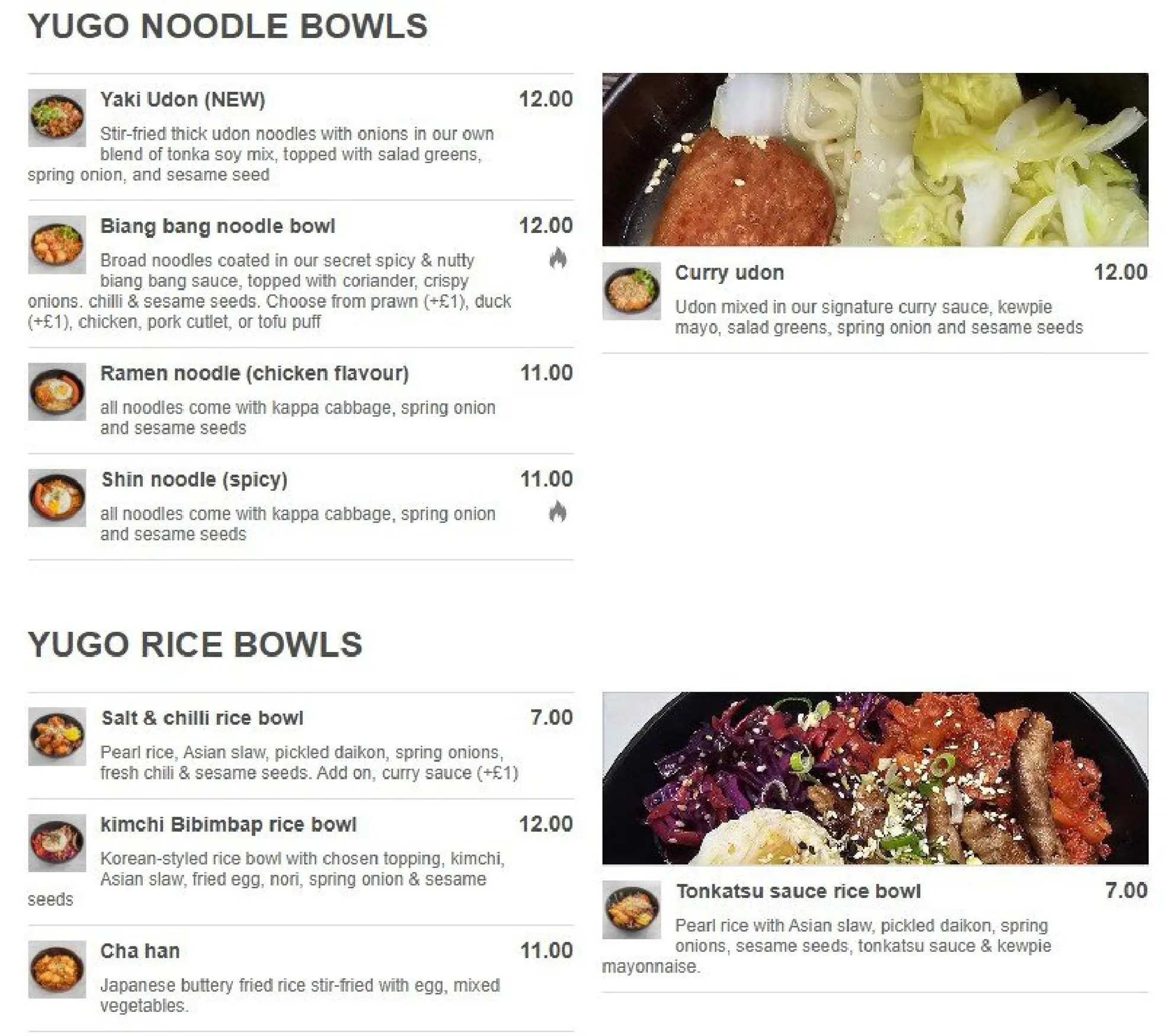 Cafe Yugo menu, page 6