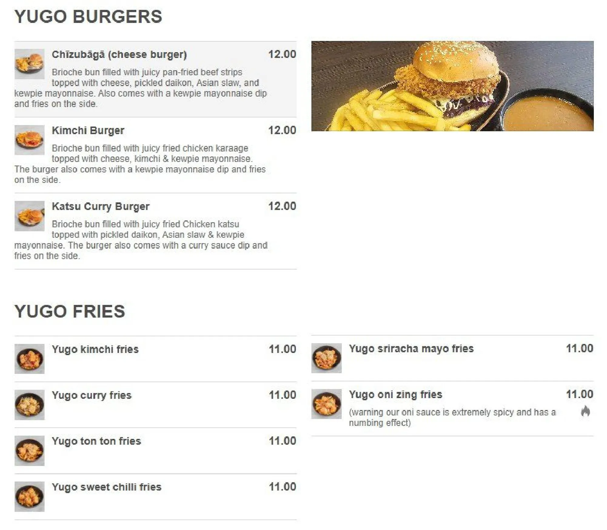 Cafe Yugo menu, page 5