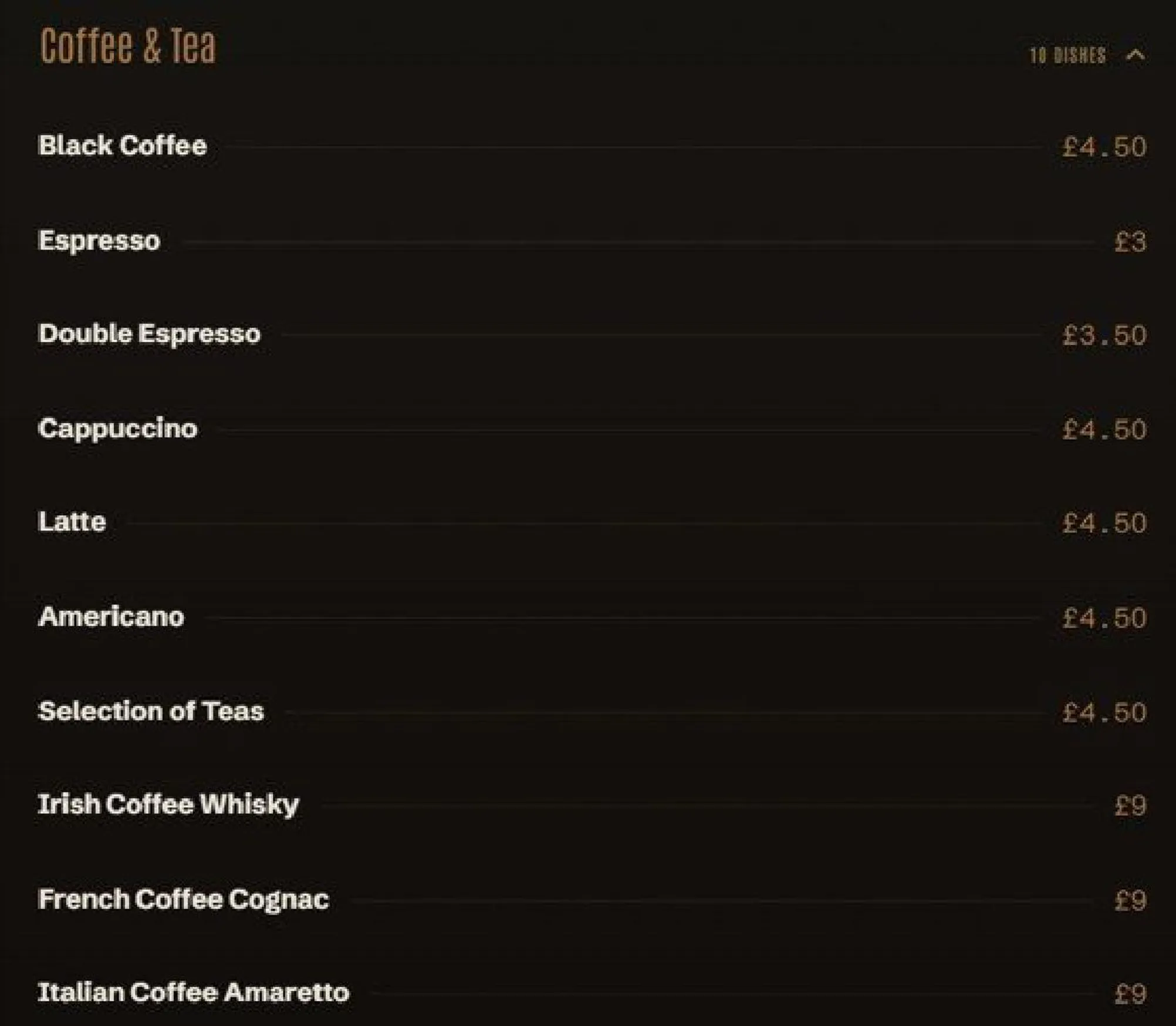 Varanasi menu, page 7