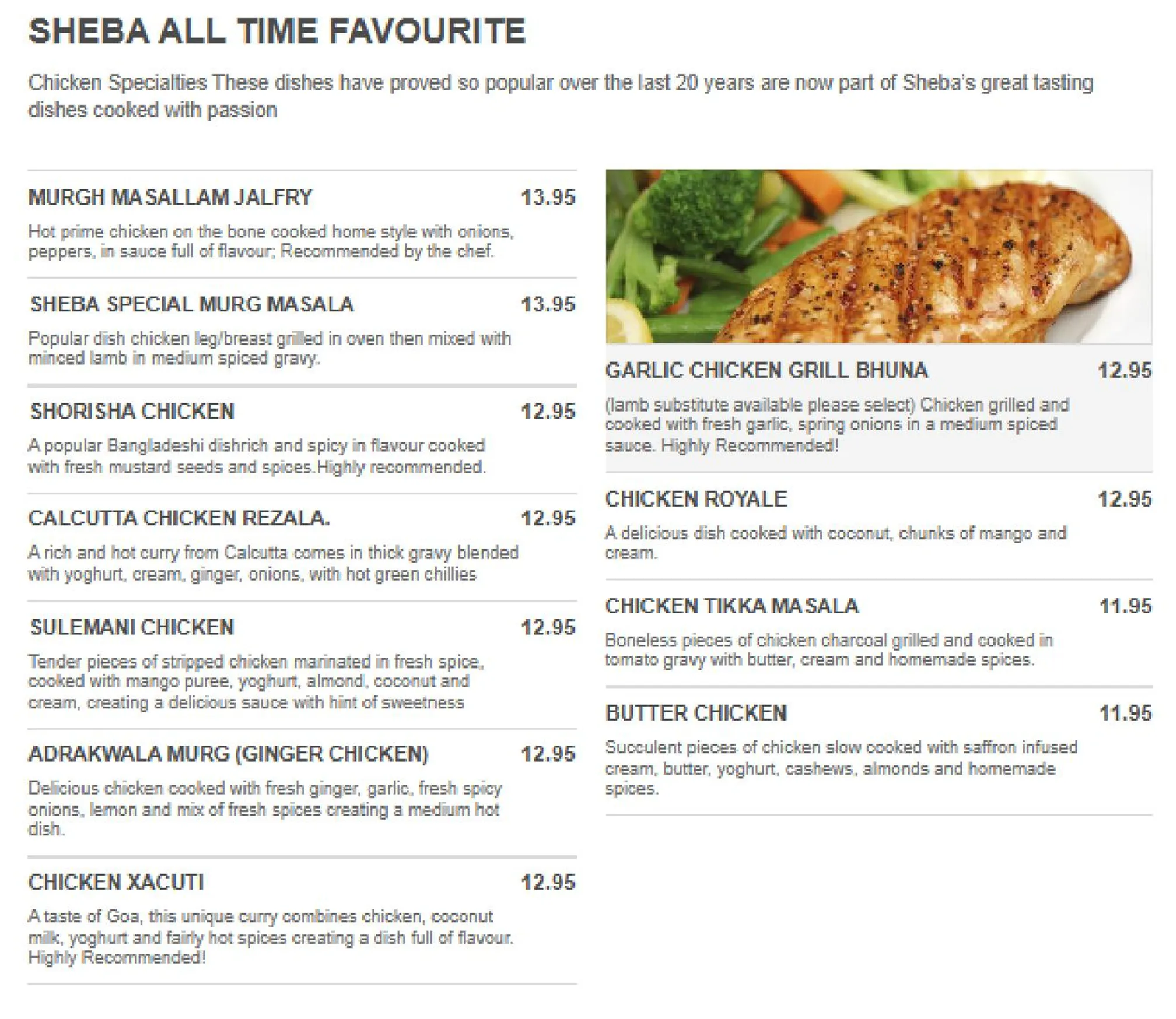 Sripur Tandoori menu, page 7