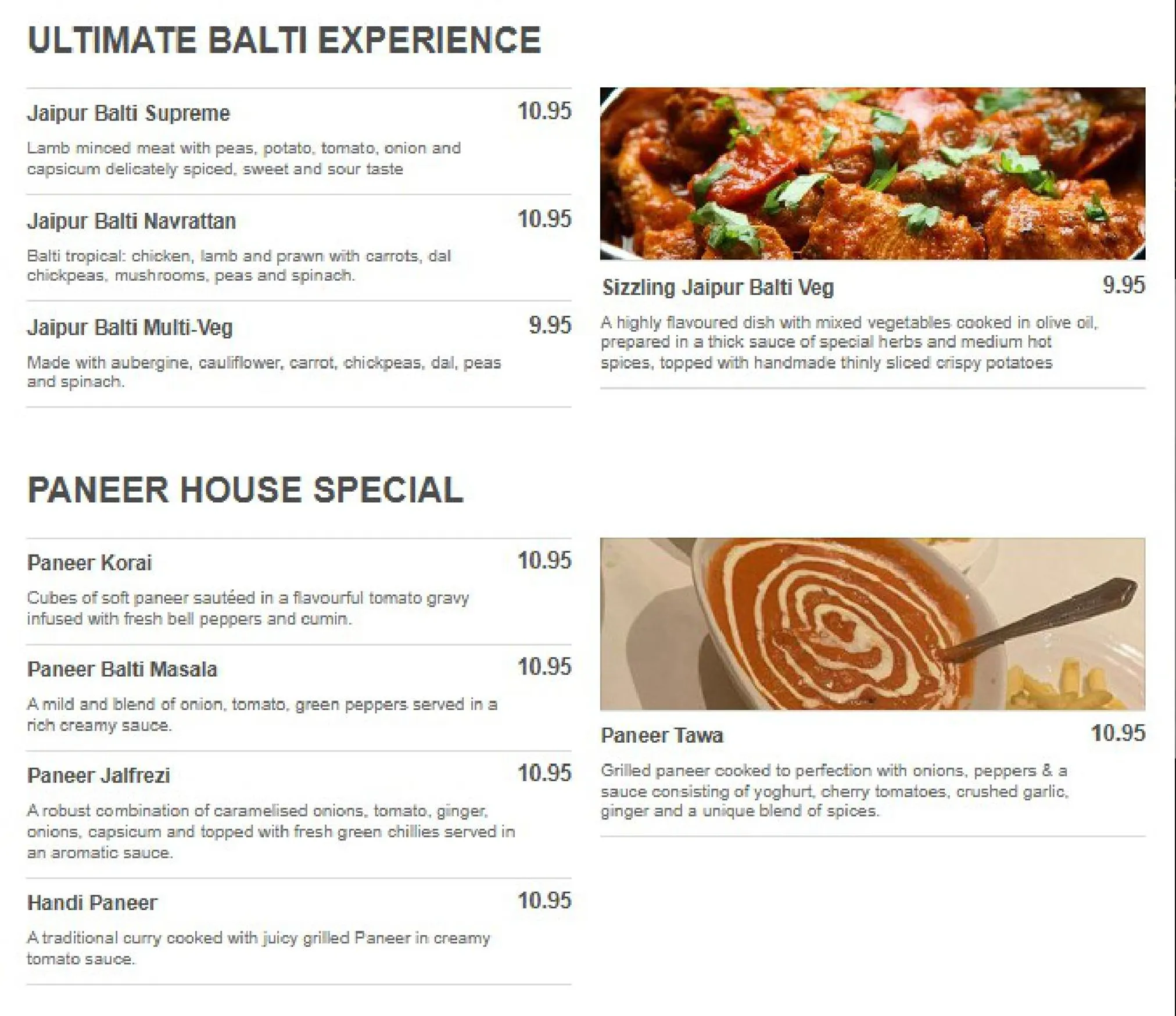 Jaipur of Chigwell menu, page 4
