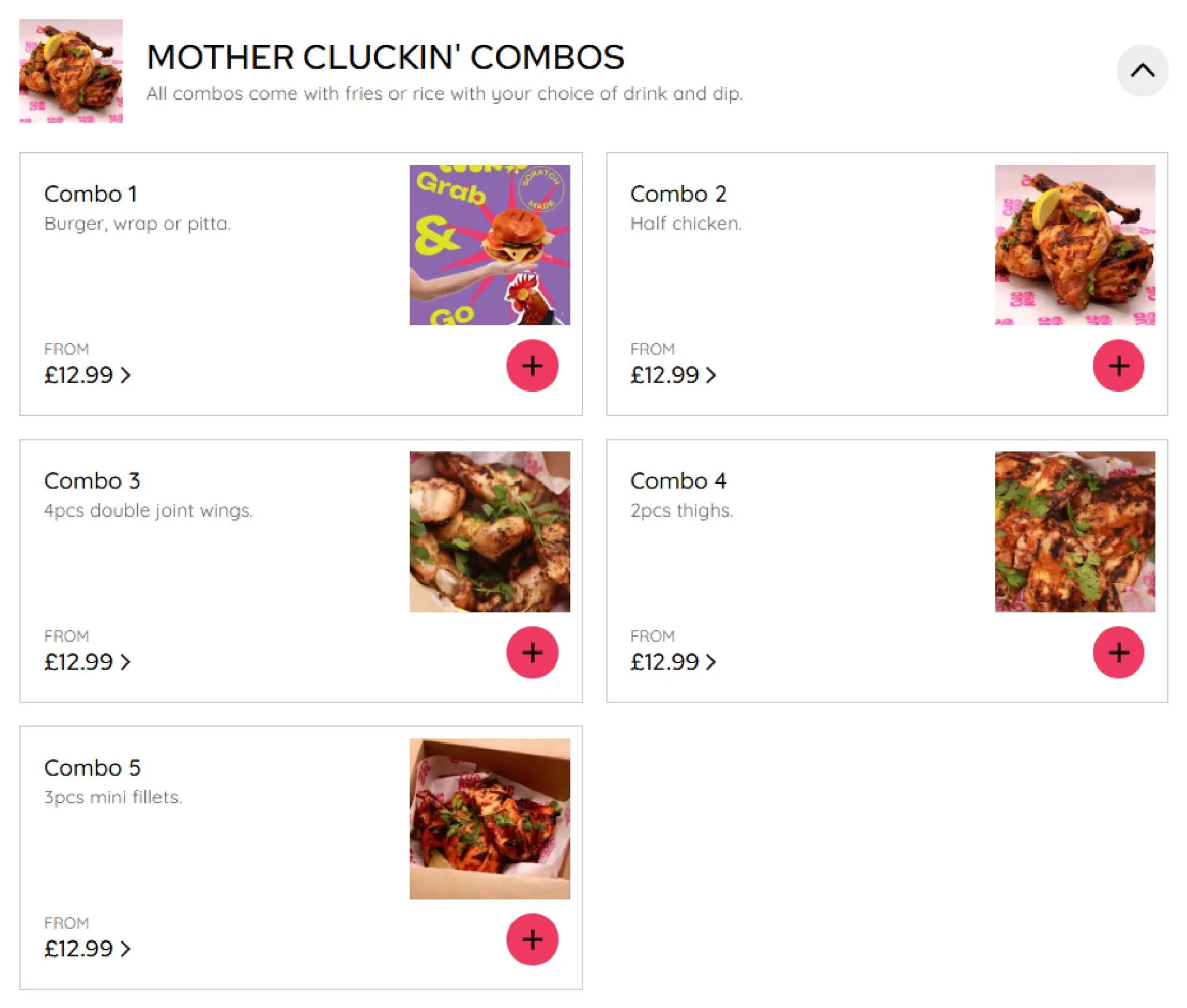 Cuckoo Grill menu, page 1