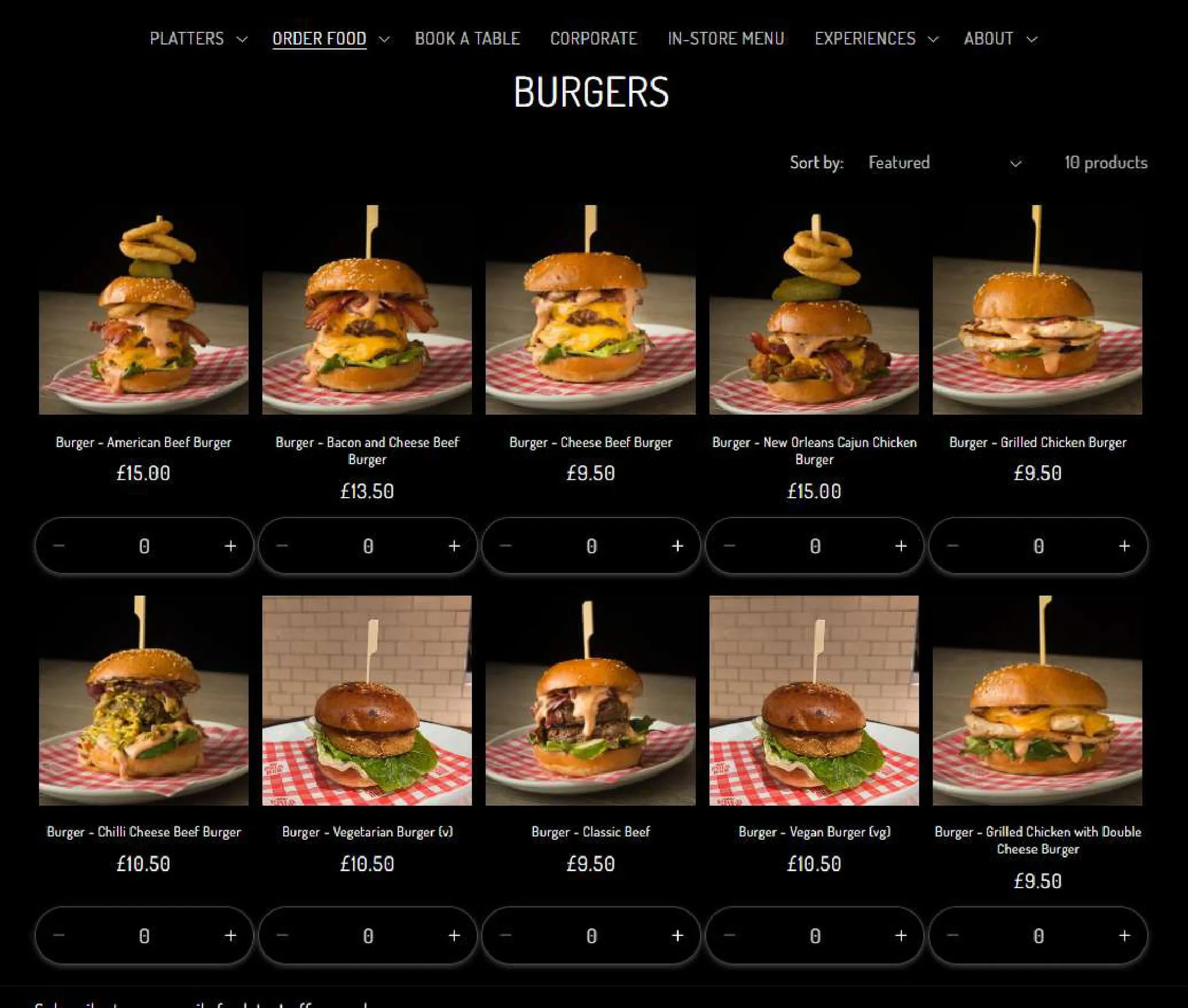 Polo Bar menu, page 6