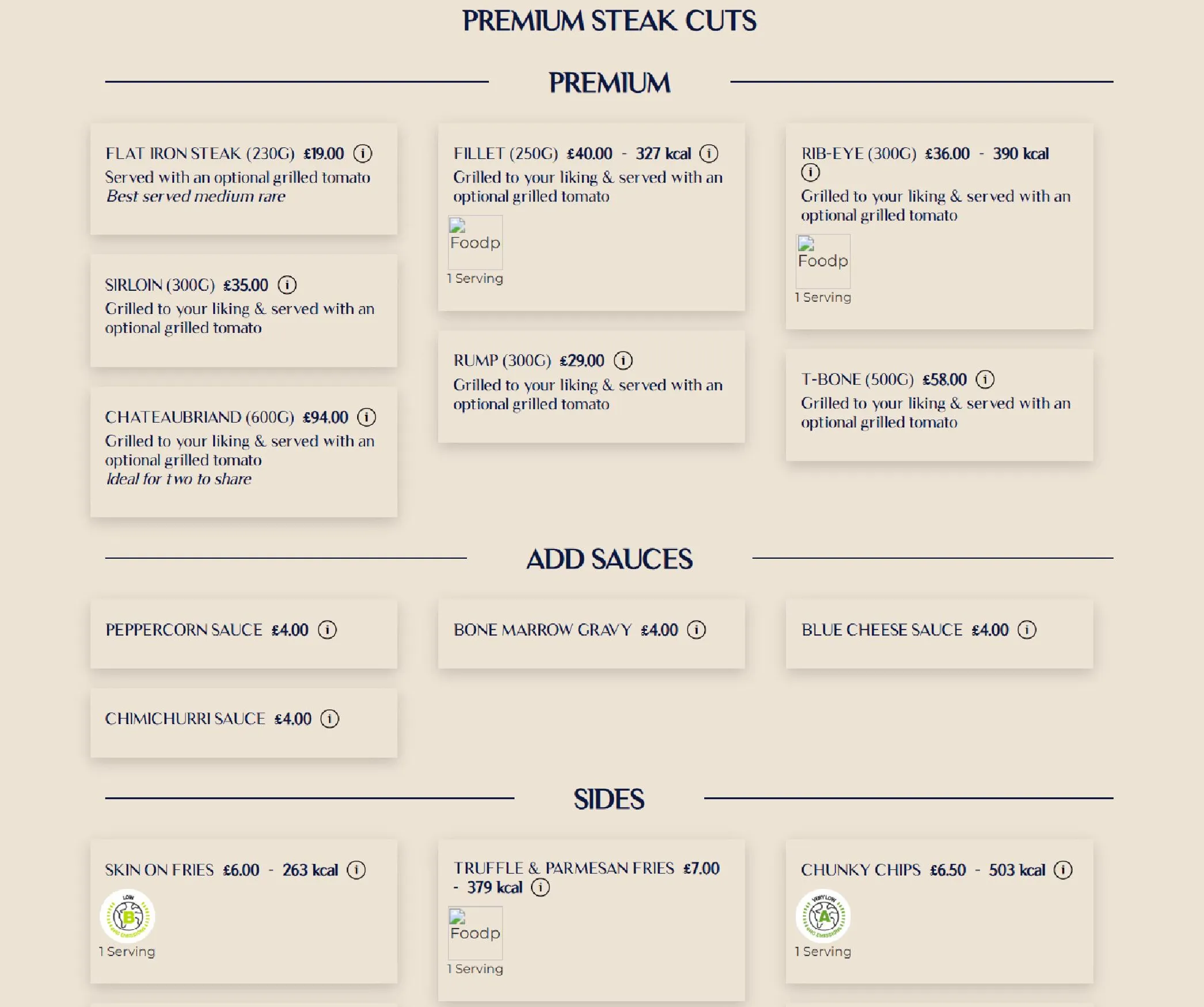 The Cut & Craft menu, page 2