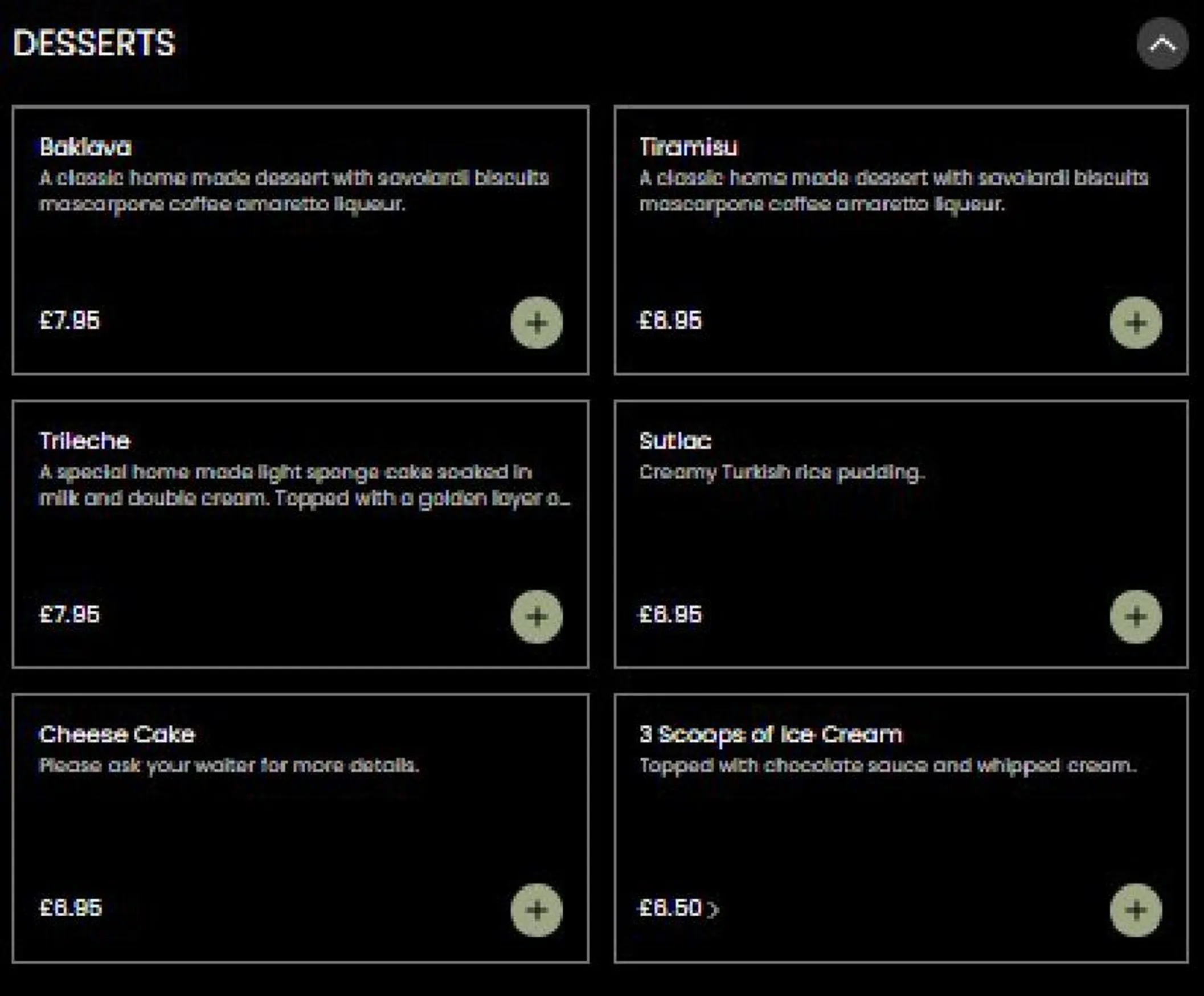 Omnia menu, page 11