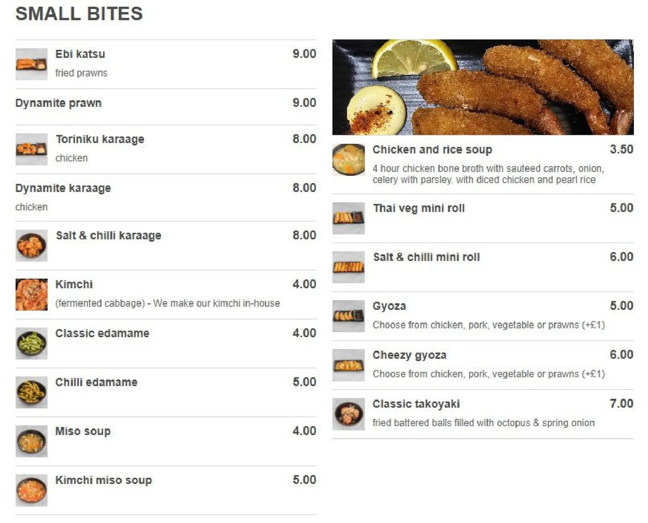 Cafe Yugo menu, page 4