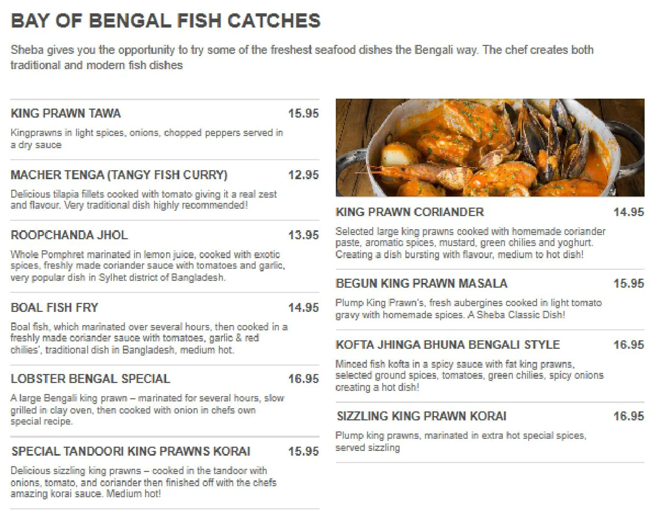 Sripur Tandoori menu, page 3