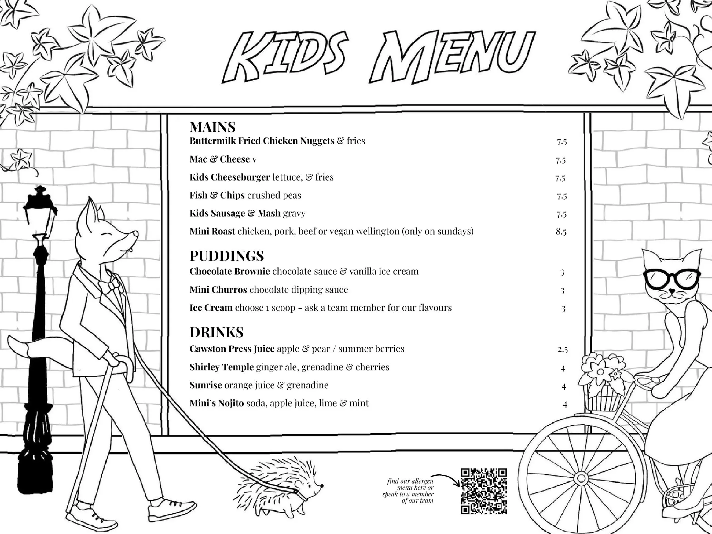 The Rosy Hue menu, page 5