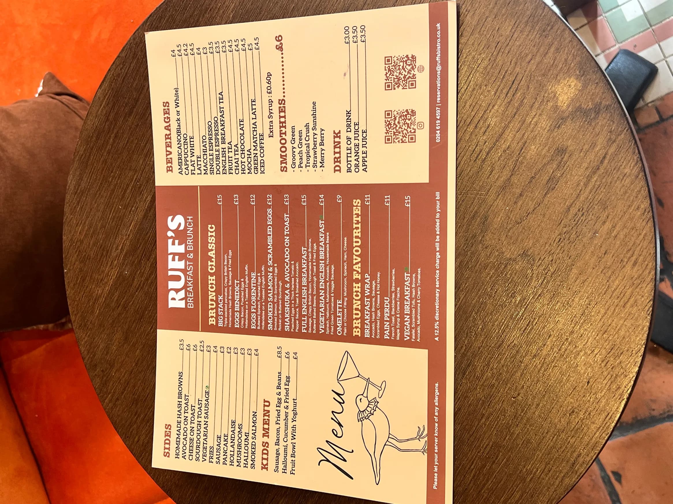 Ruff's Bistro menu, page 3