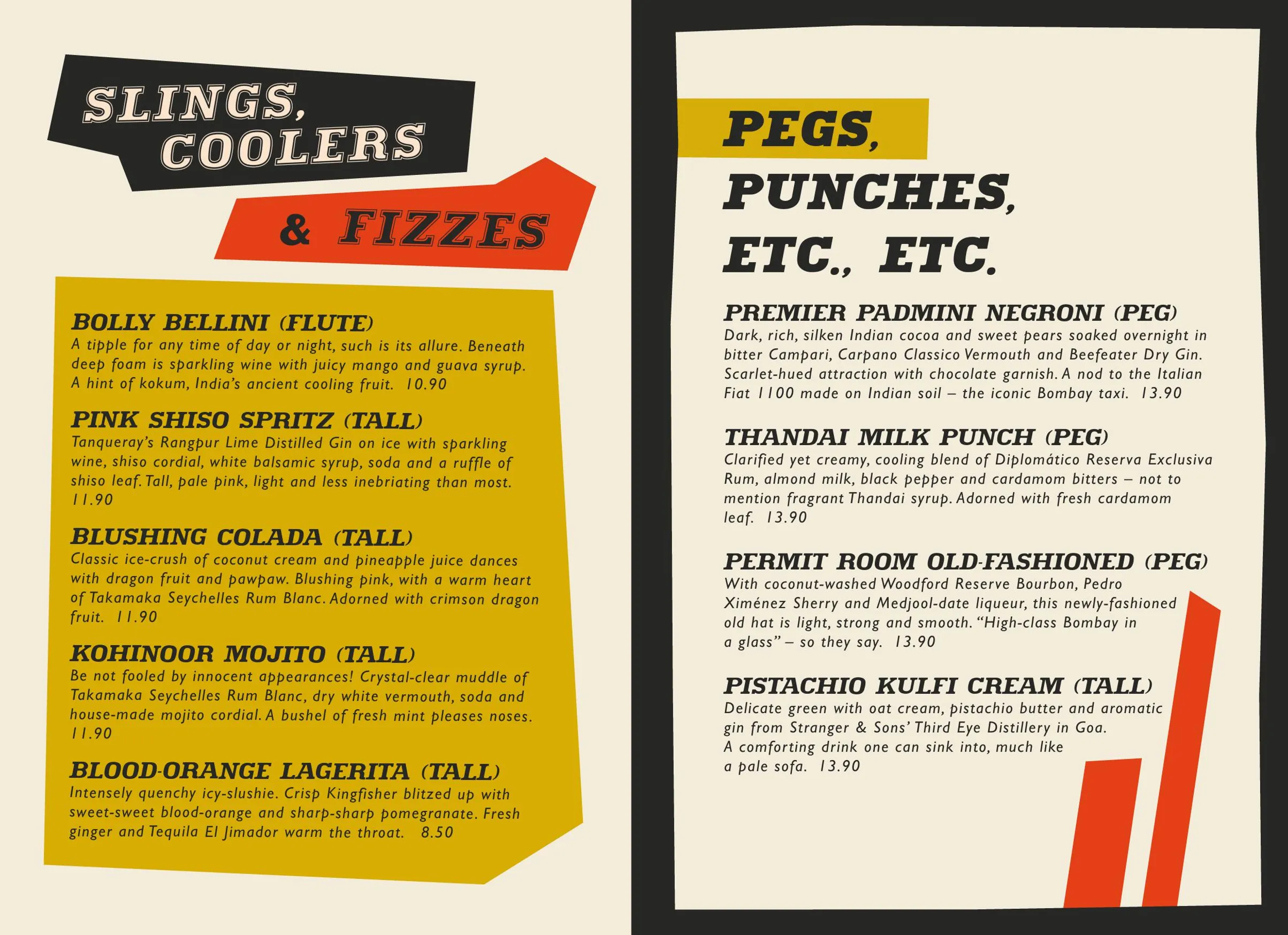 Dishoom Glasgow menu, page 11