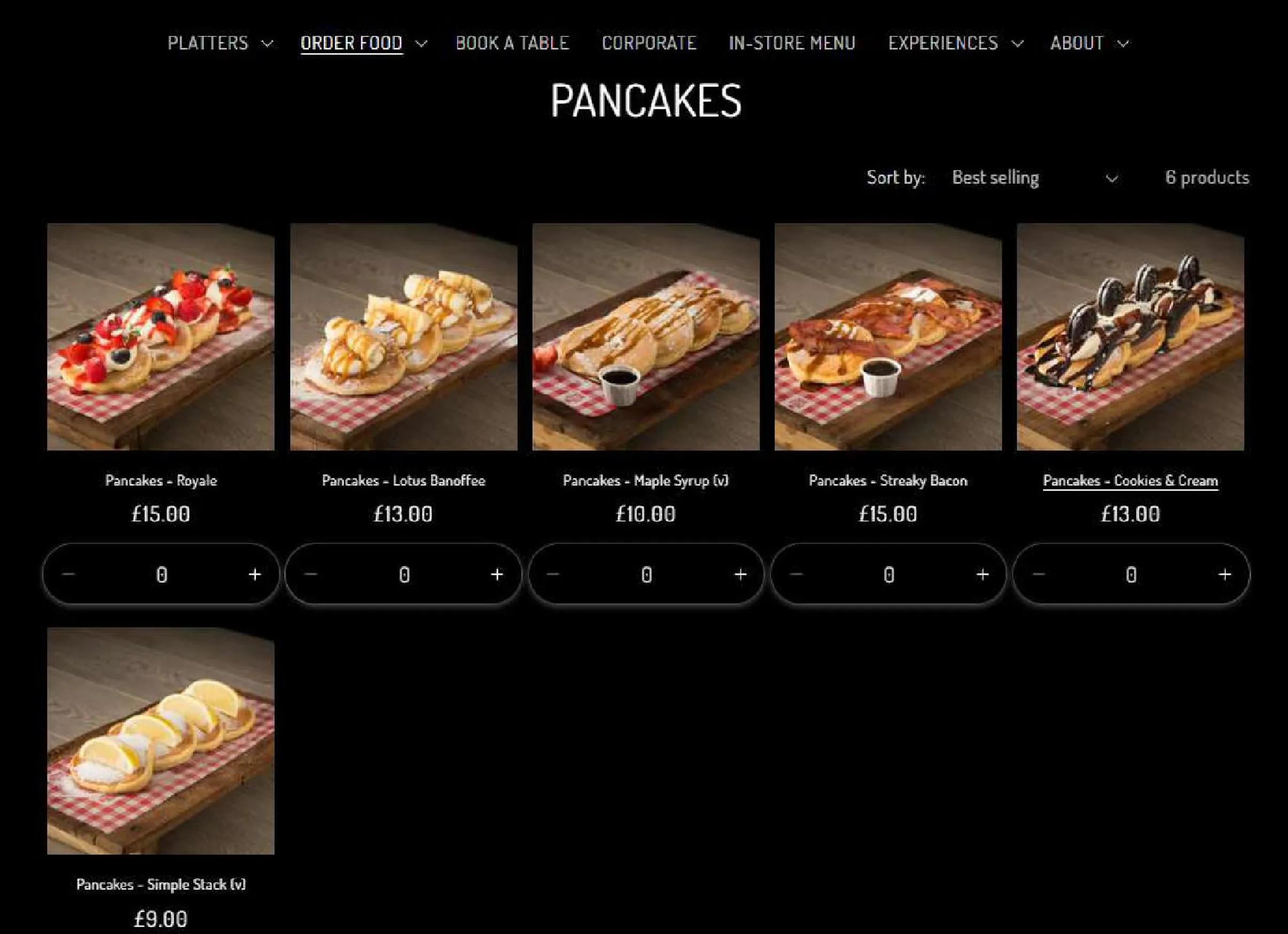 Polo Bar menu, page 3