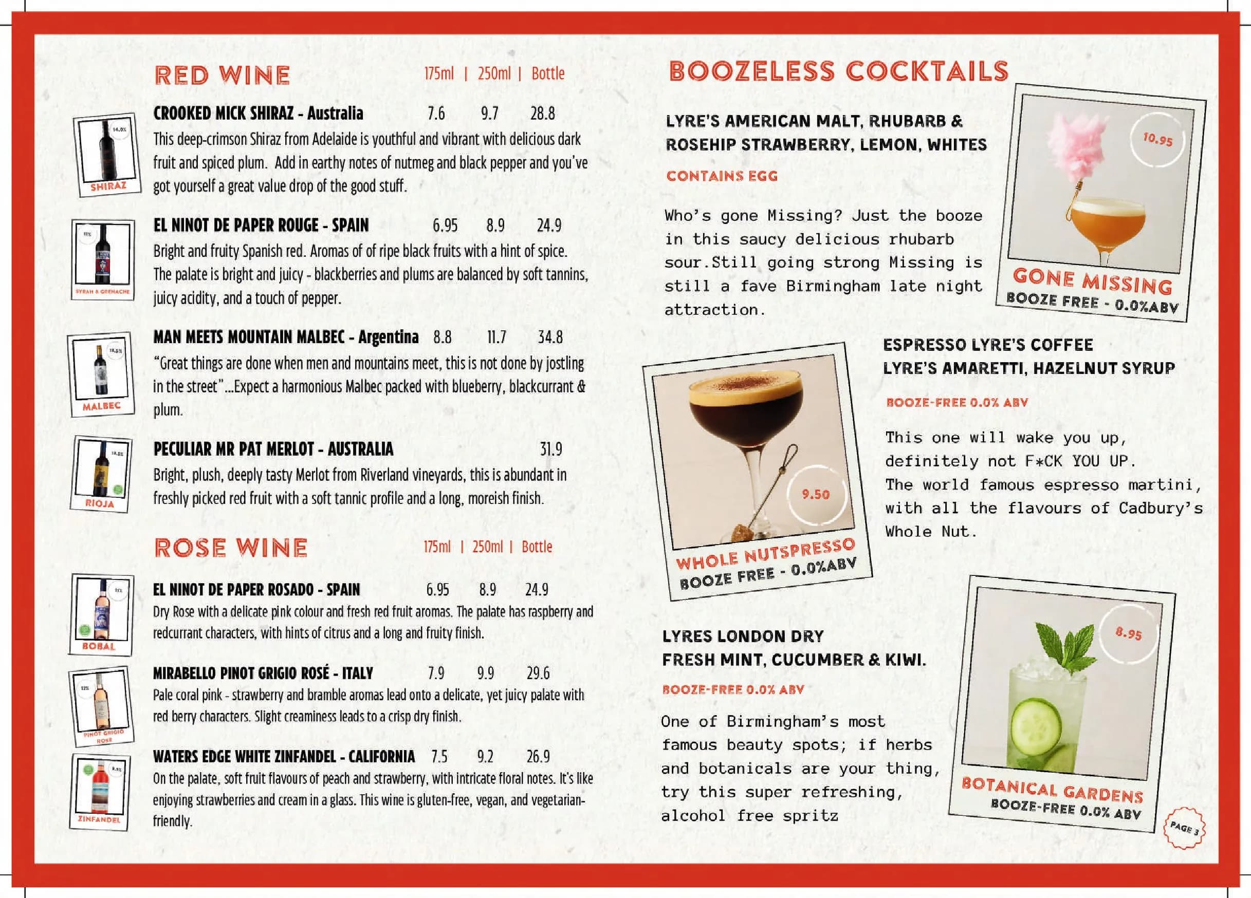 Gas Street Social menu, page 6