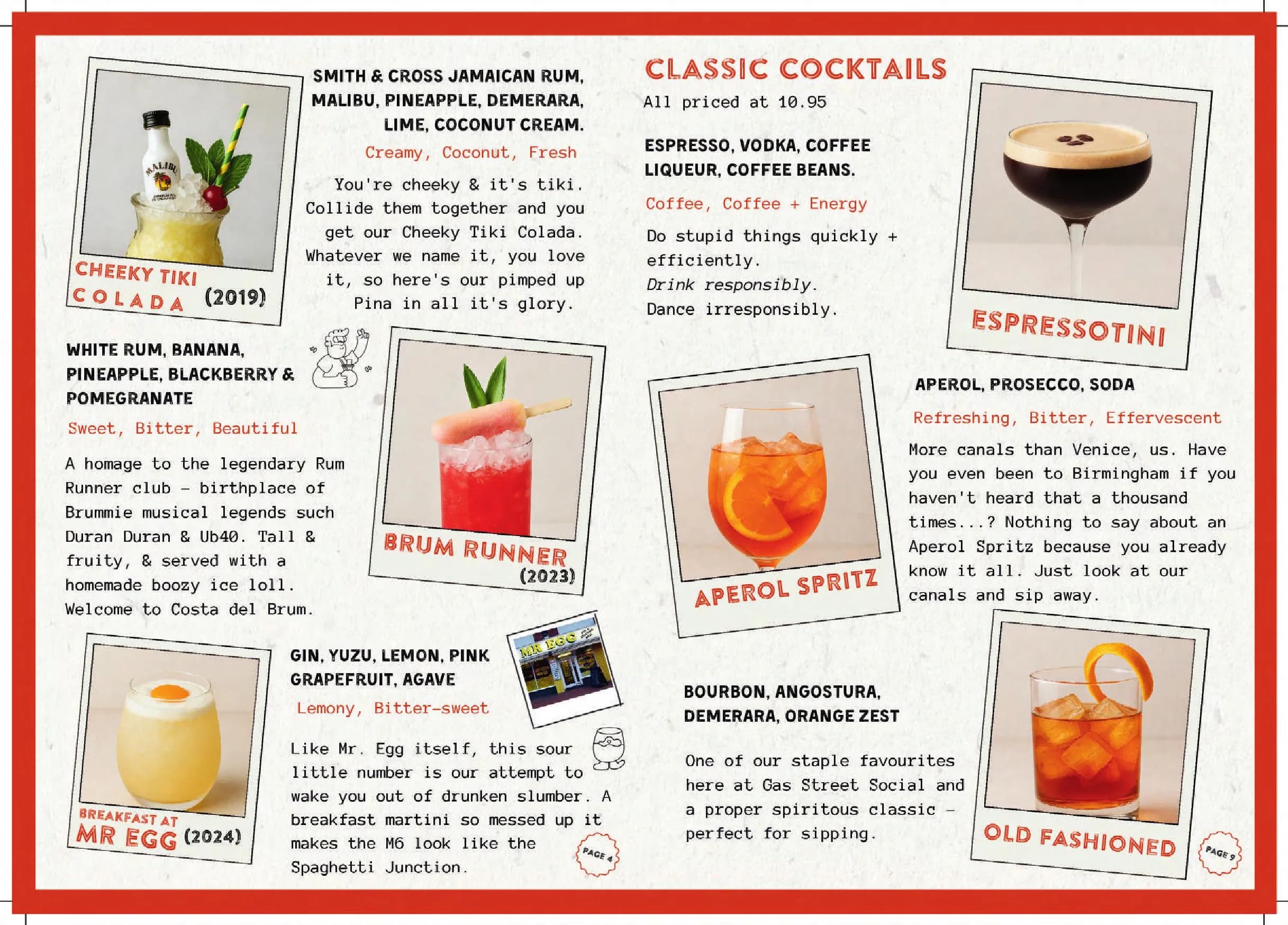 Gas Street Social menu, page 7