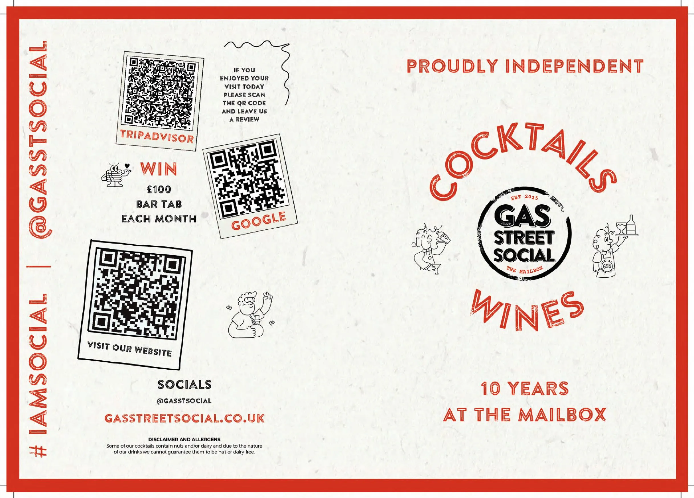 Gas Street Social menu, page 4