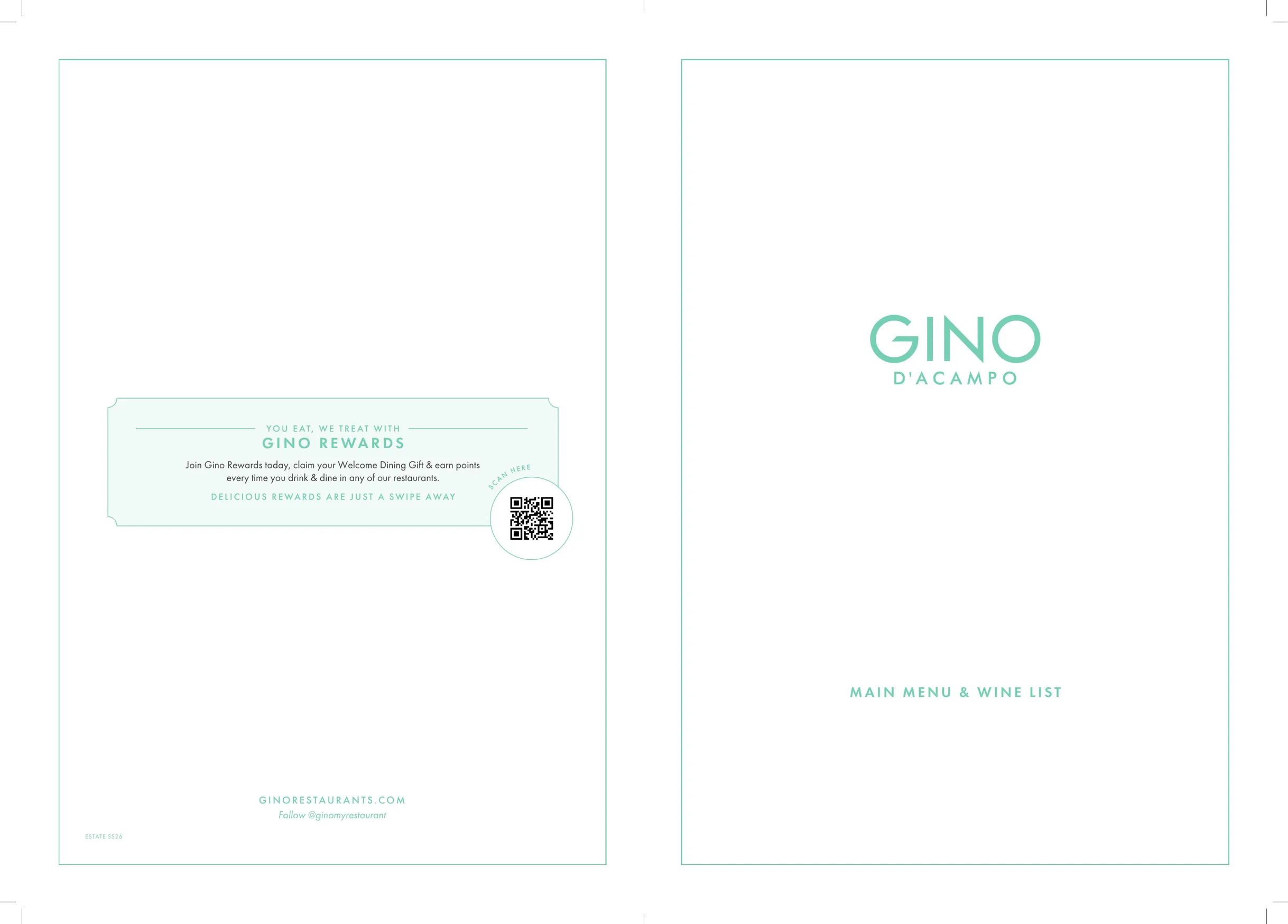 Gino D'Acampo Newcastle menu, page 3