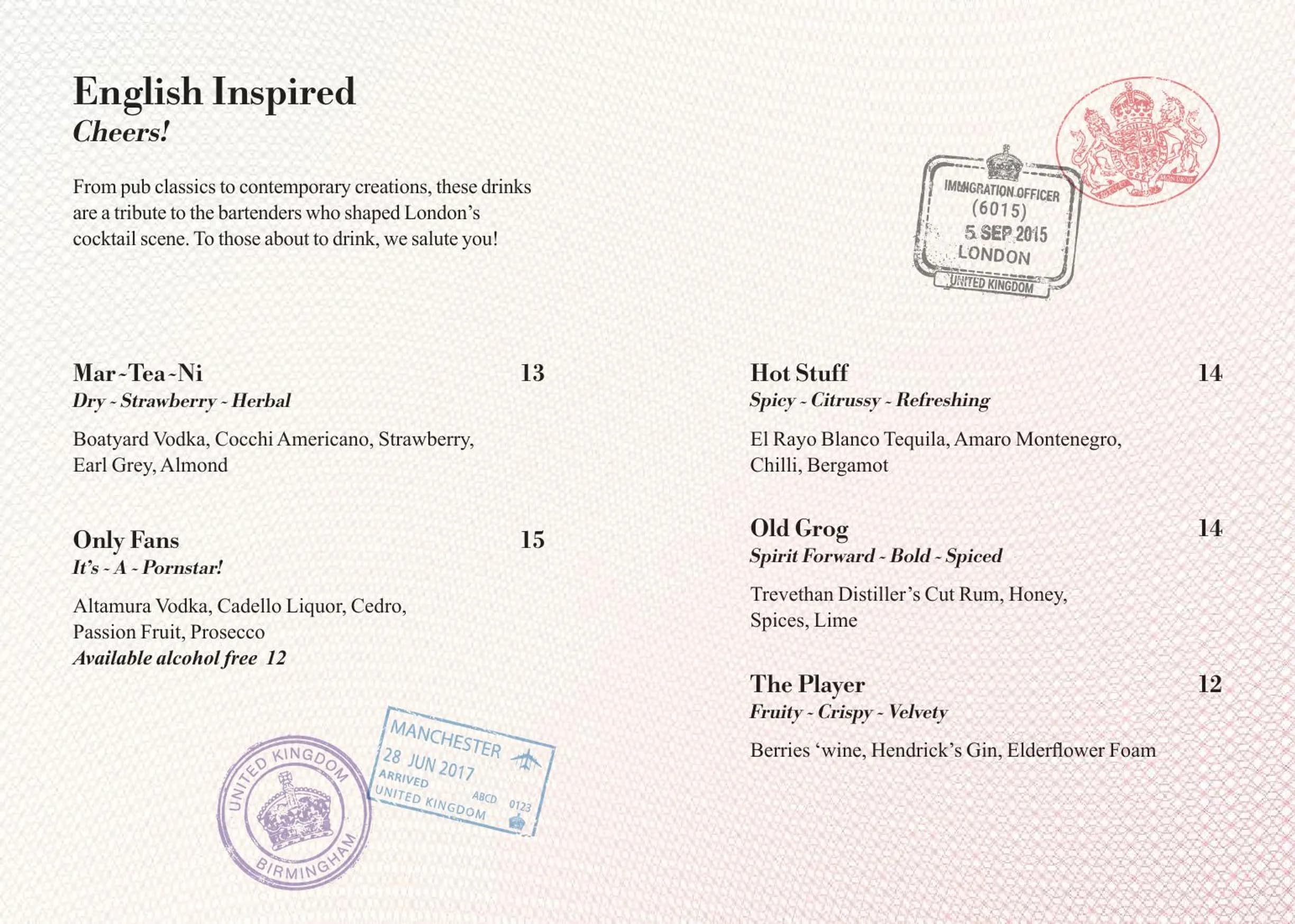Without Papers menu, page 10