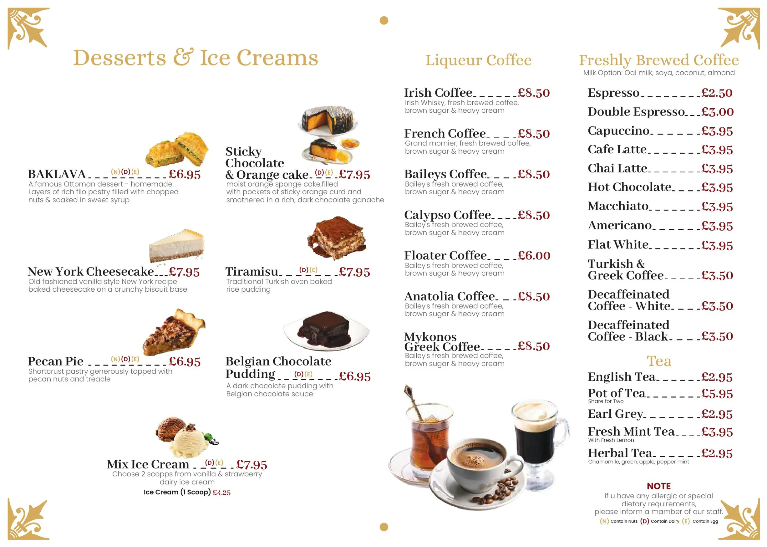 Hatcher Bistro menu, page 6