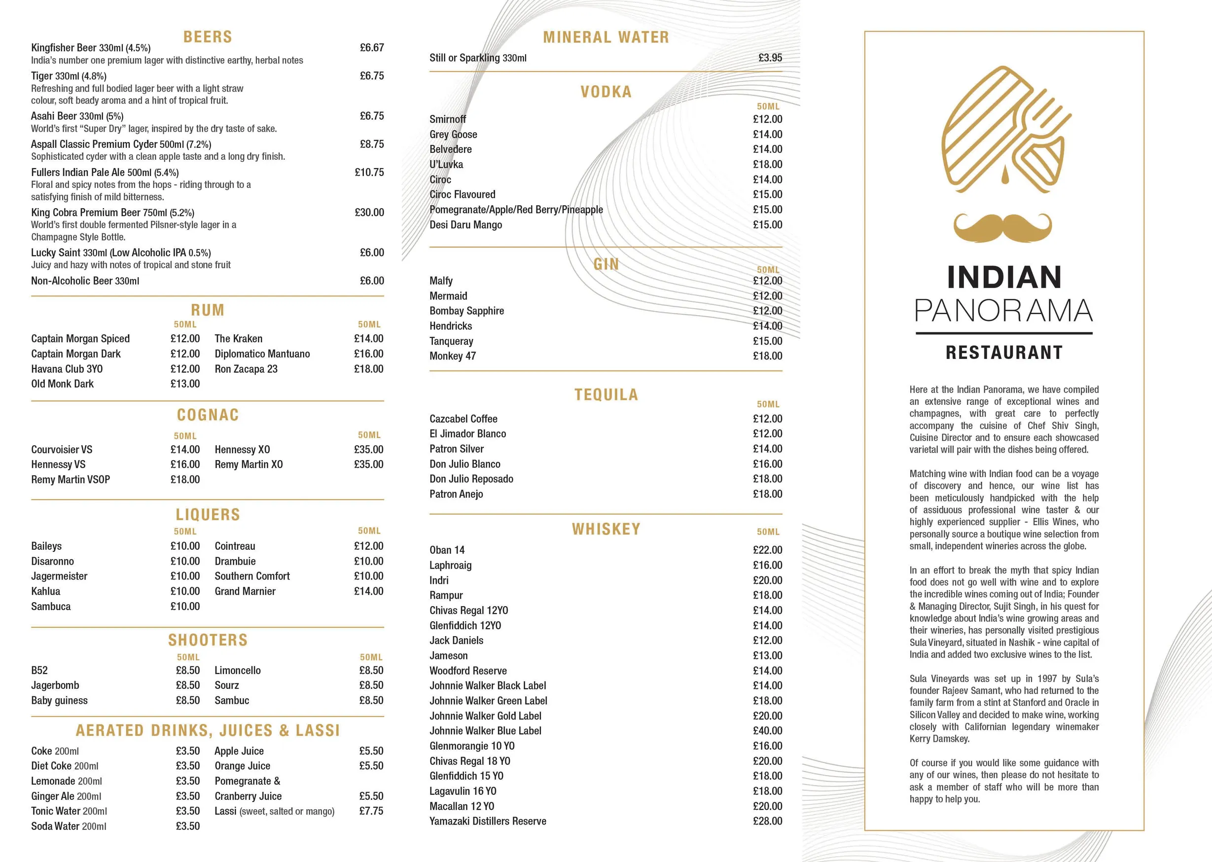 Indian Panorama Chelsea menu, page 3