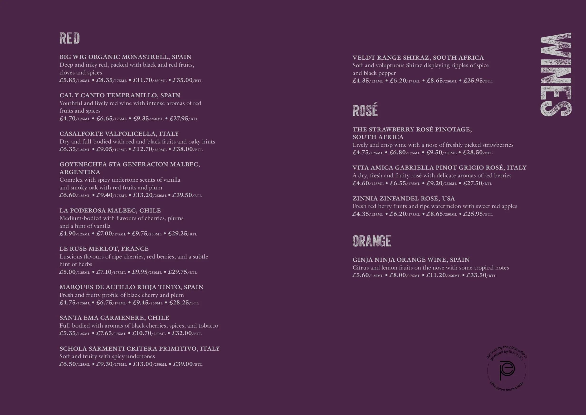 Holyrood 9A menu, page 9