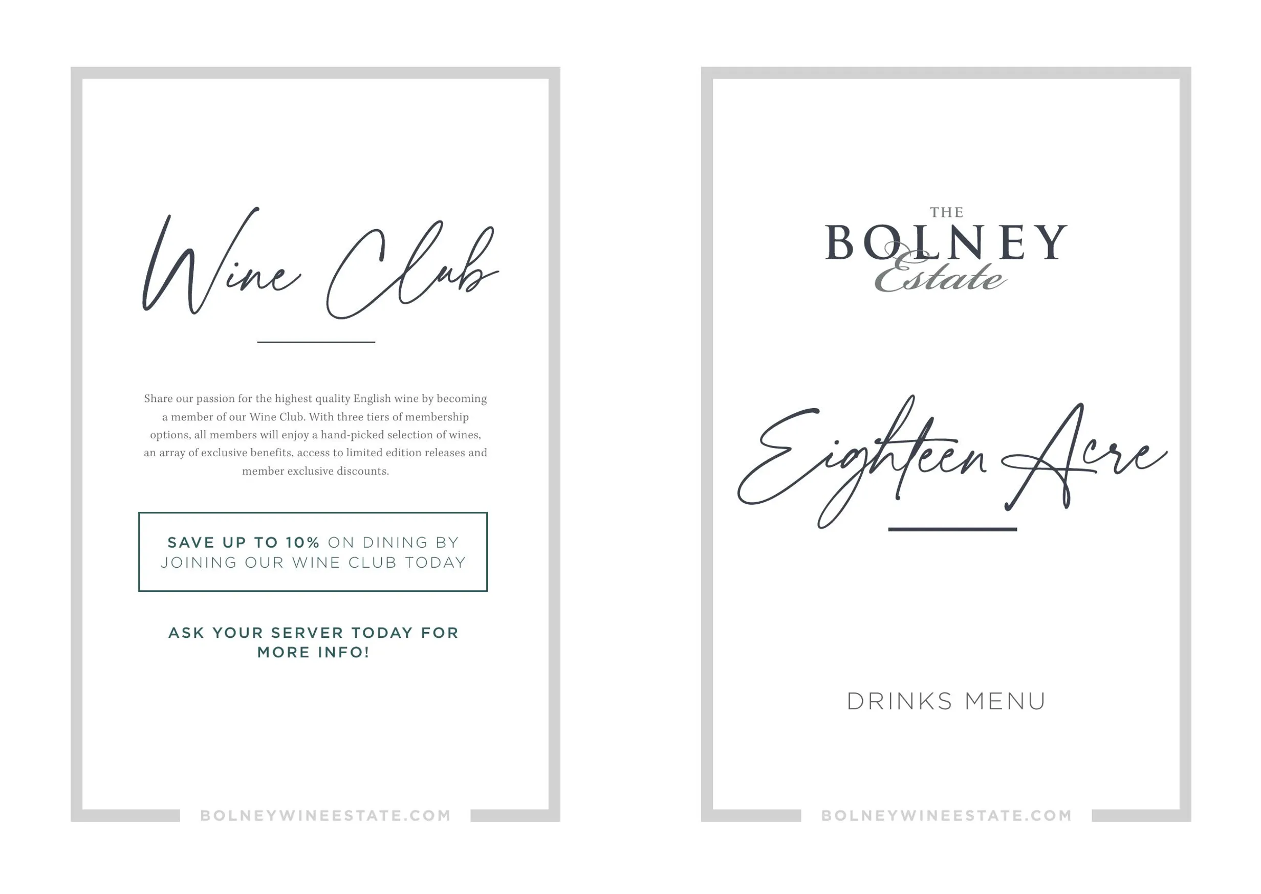Eighteen Acre @ Bolney Wine Estate menu, page 3