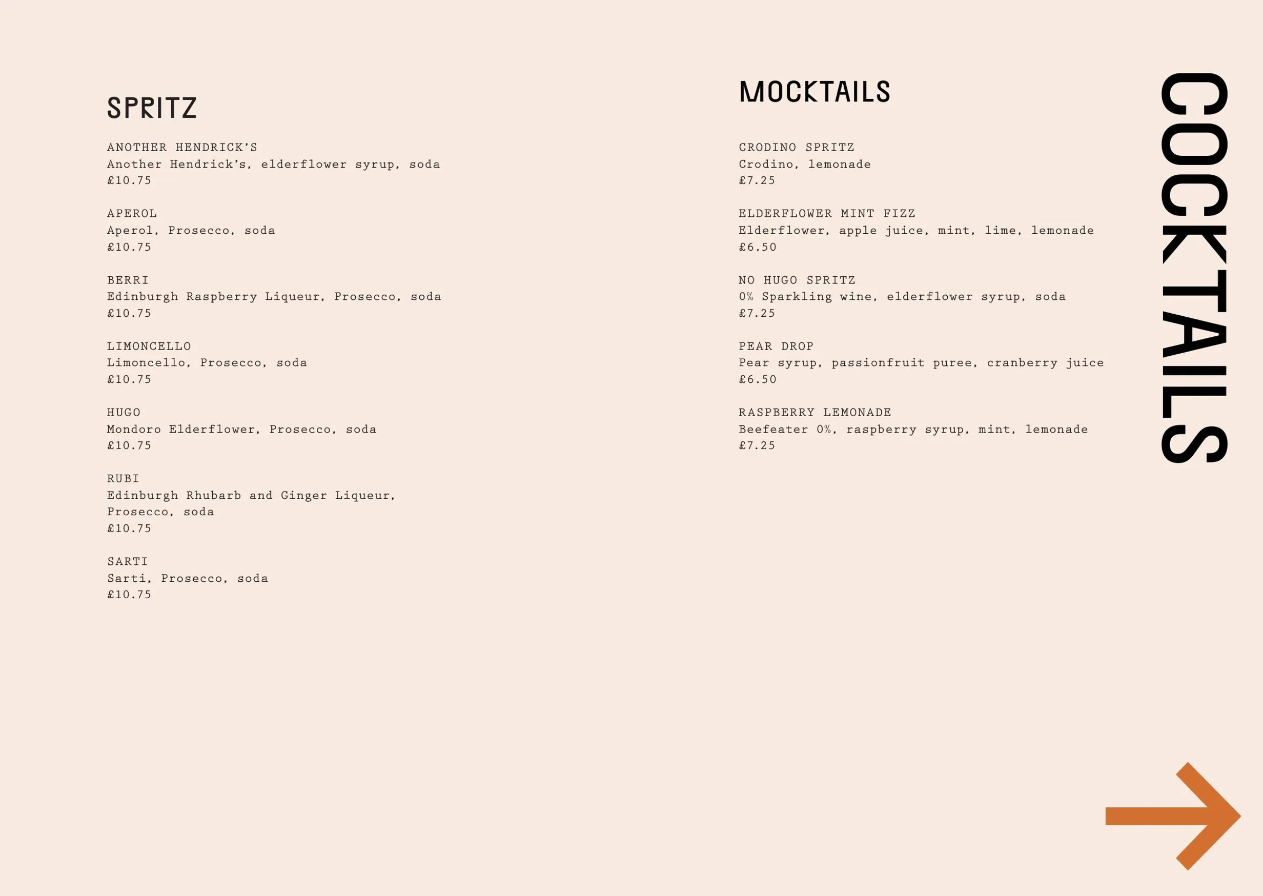The Southern menu, page 7