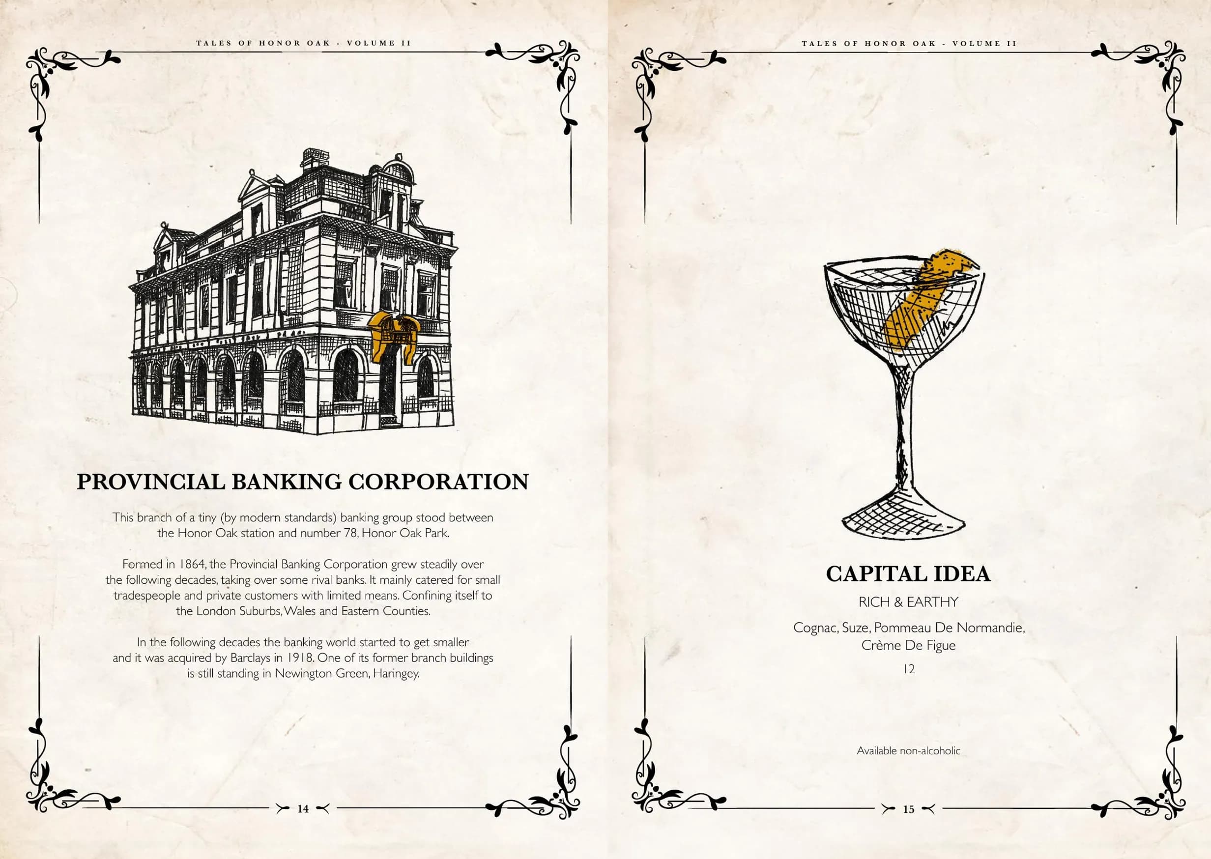 Two Spoons menu, page 9