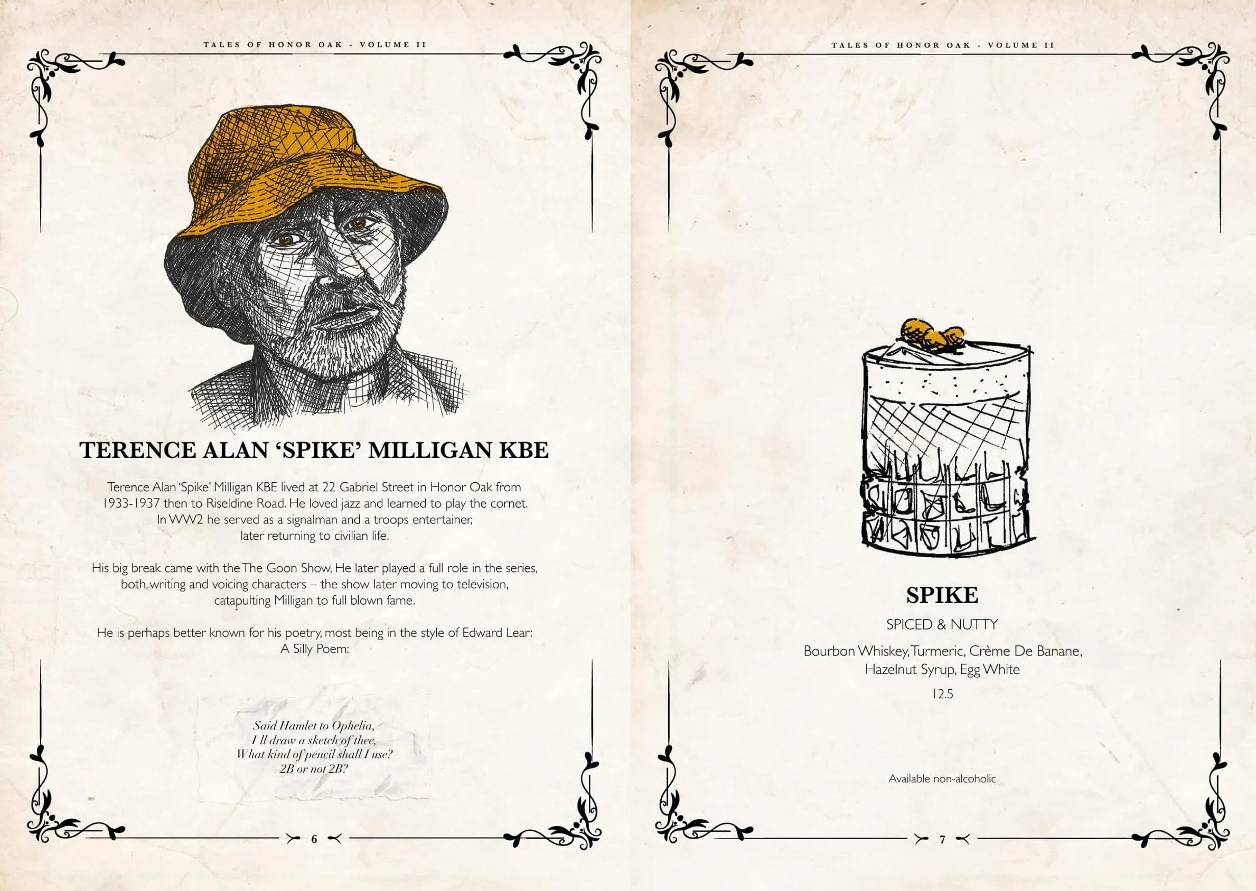 Two Spoons menu, page 5