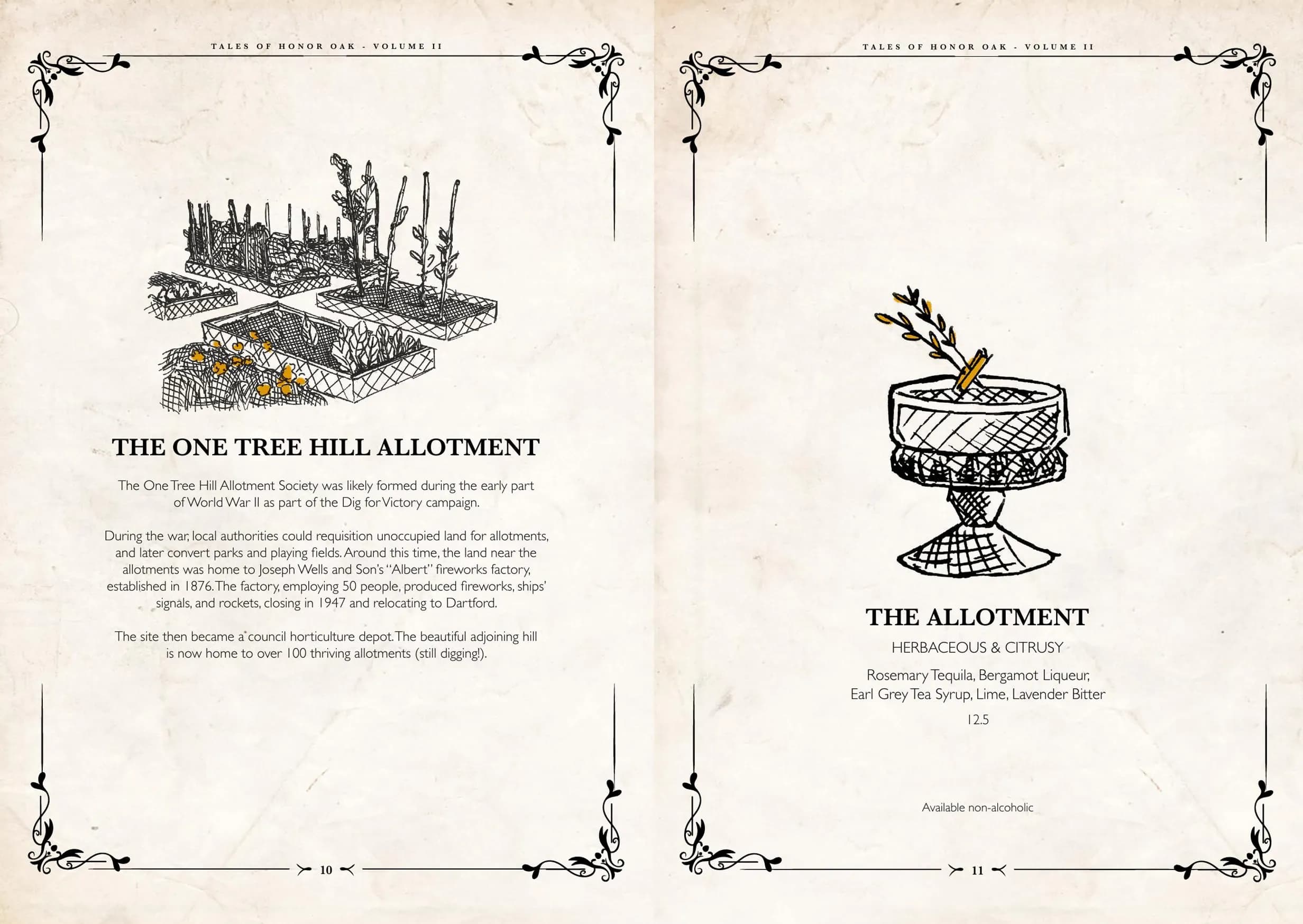 Two Spoons menu, page 7