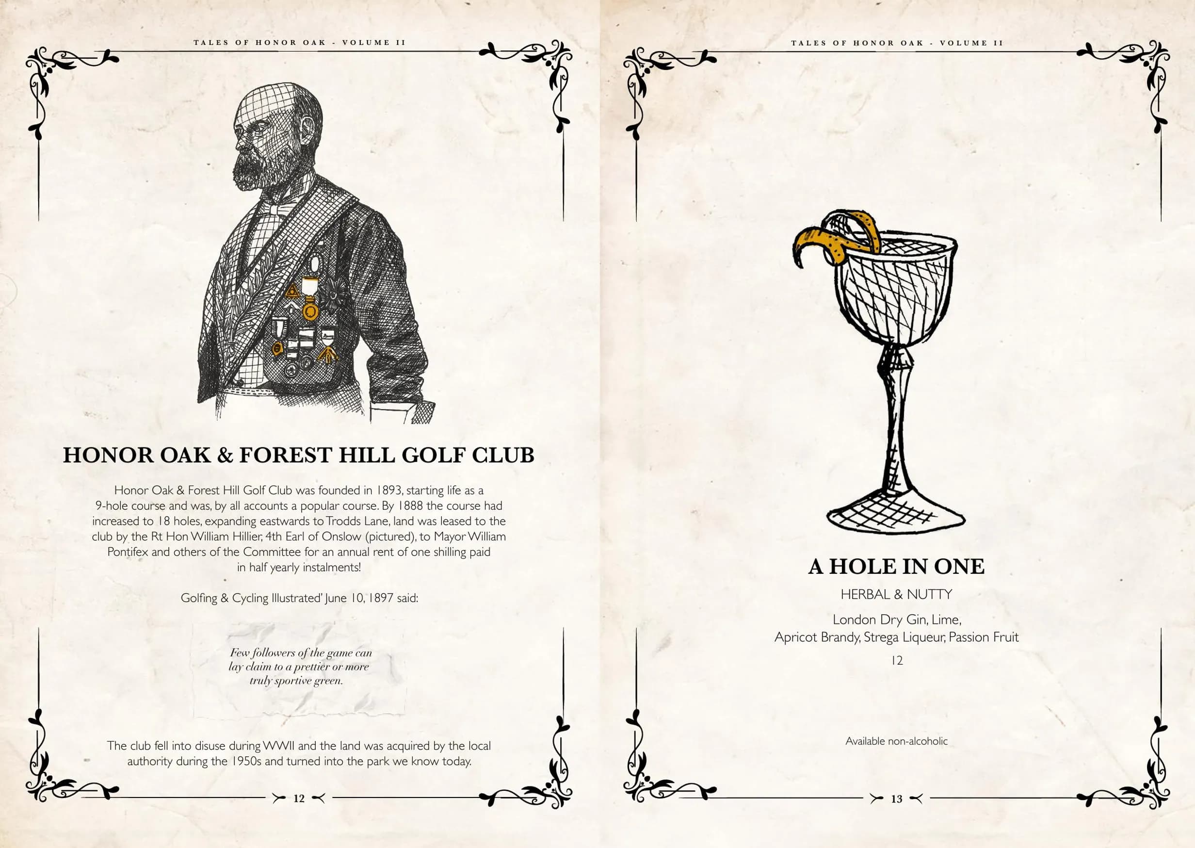 Two Spoons menu, page 8